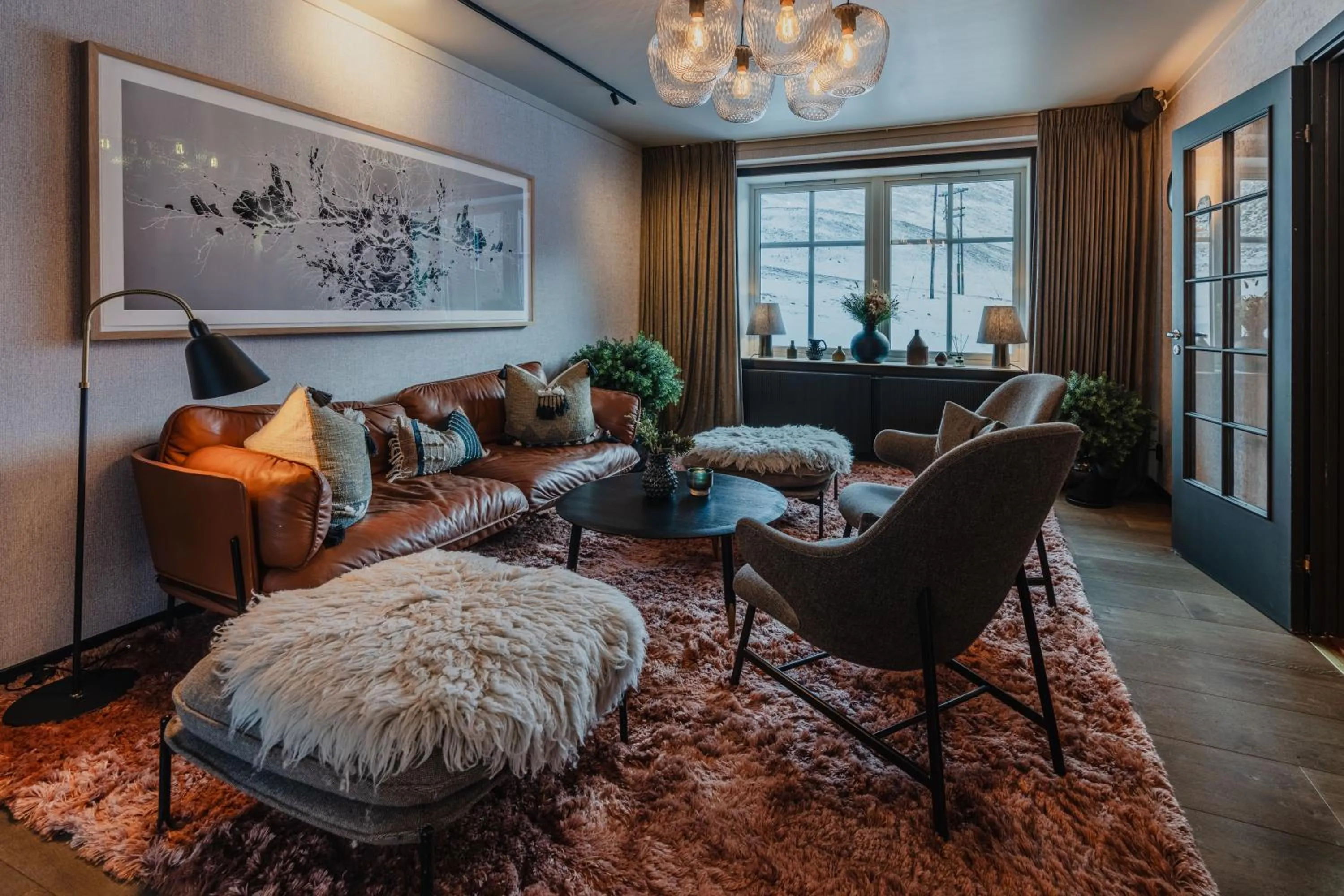 Library in Funken Lodge