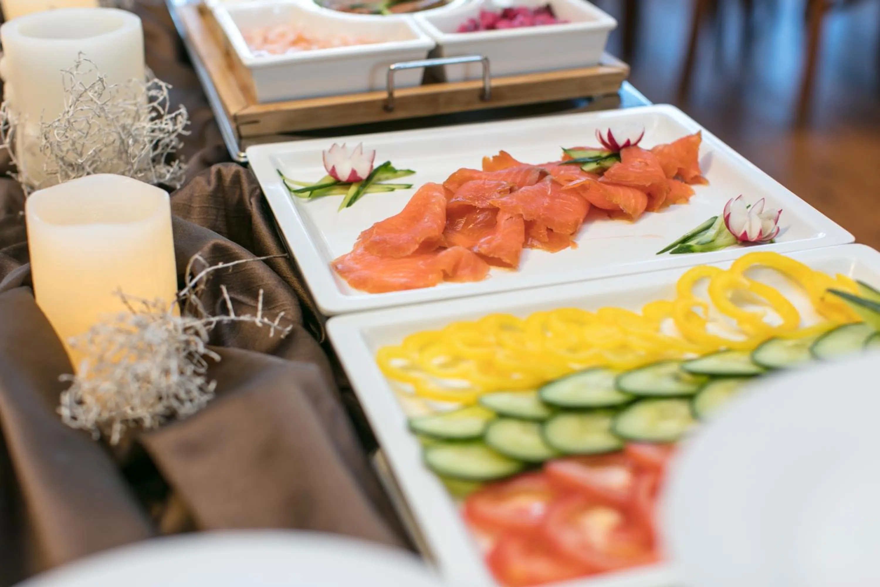 Buffet breakfast in Kinn Hotell Florø