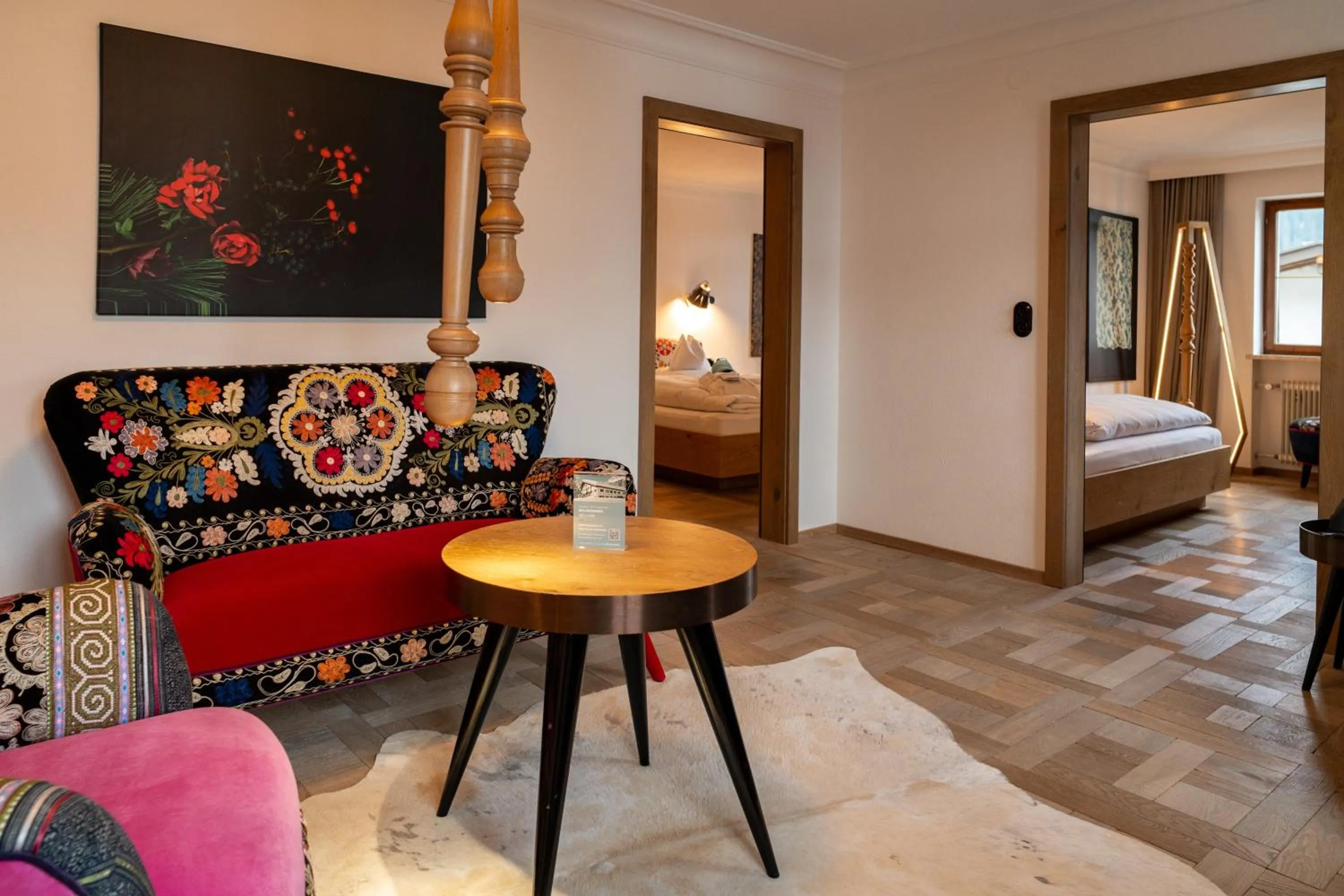 Living room, Bed in Hinterwies – Ski In / Lodge / Dine