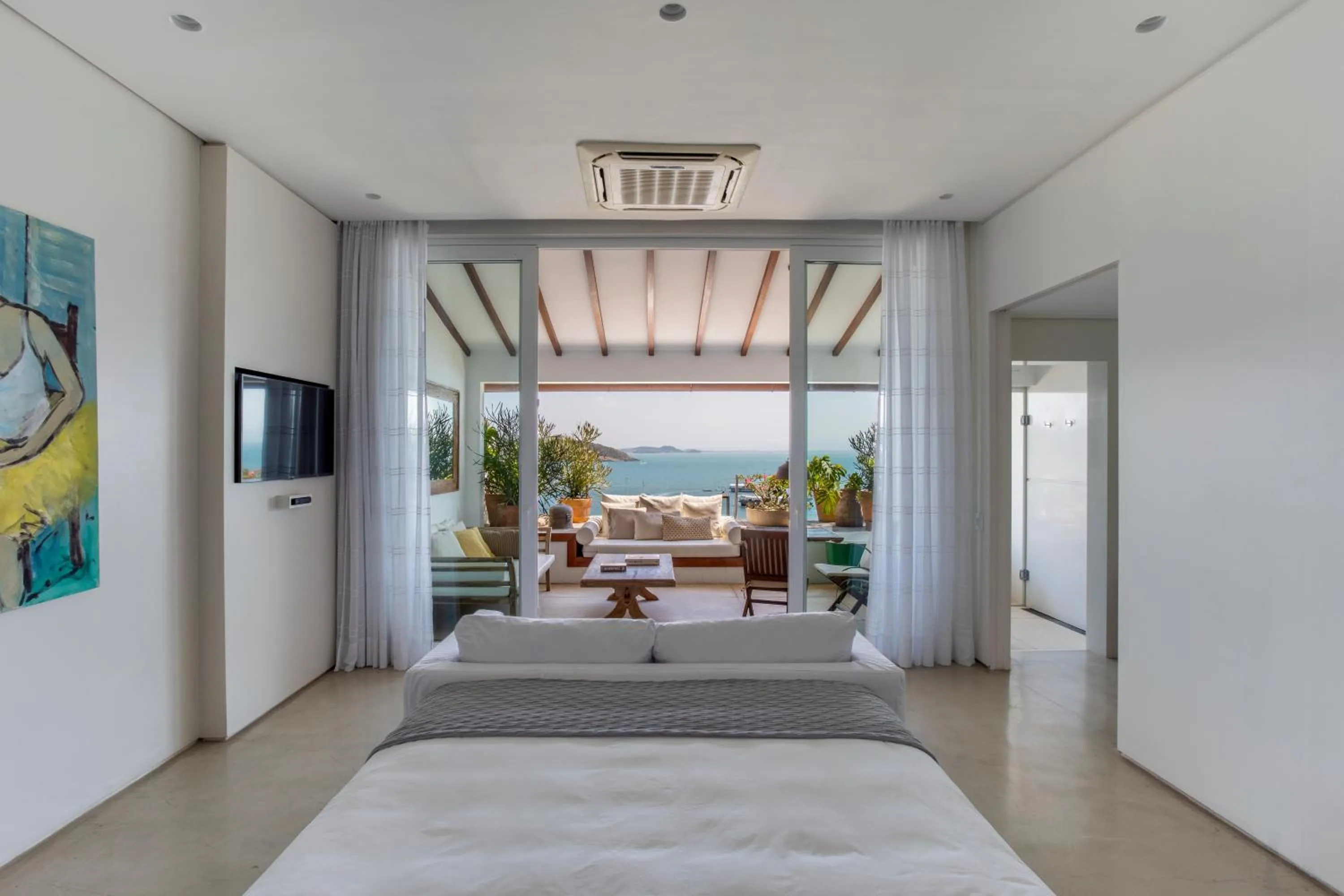 Patio, Bed in Casas Brancas Boutique Hotel & Spa