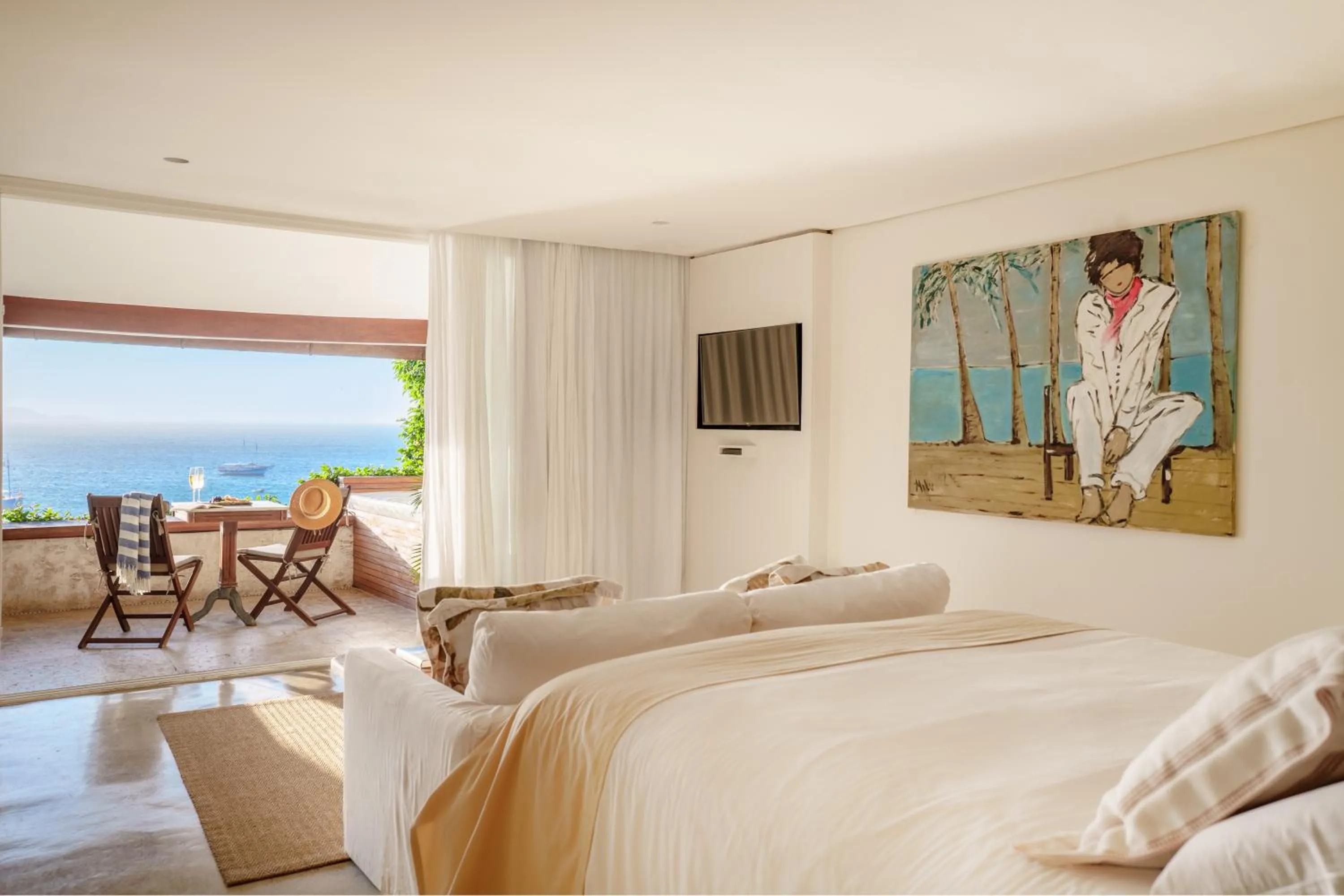 Bed in Casas Brancas Boutique Hotel & Spa