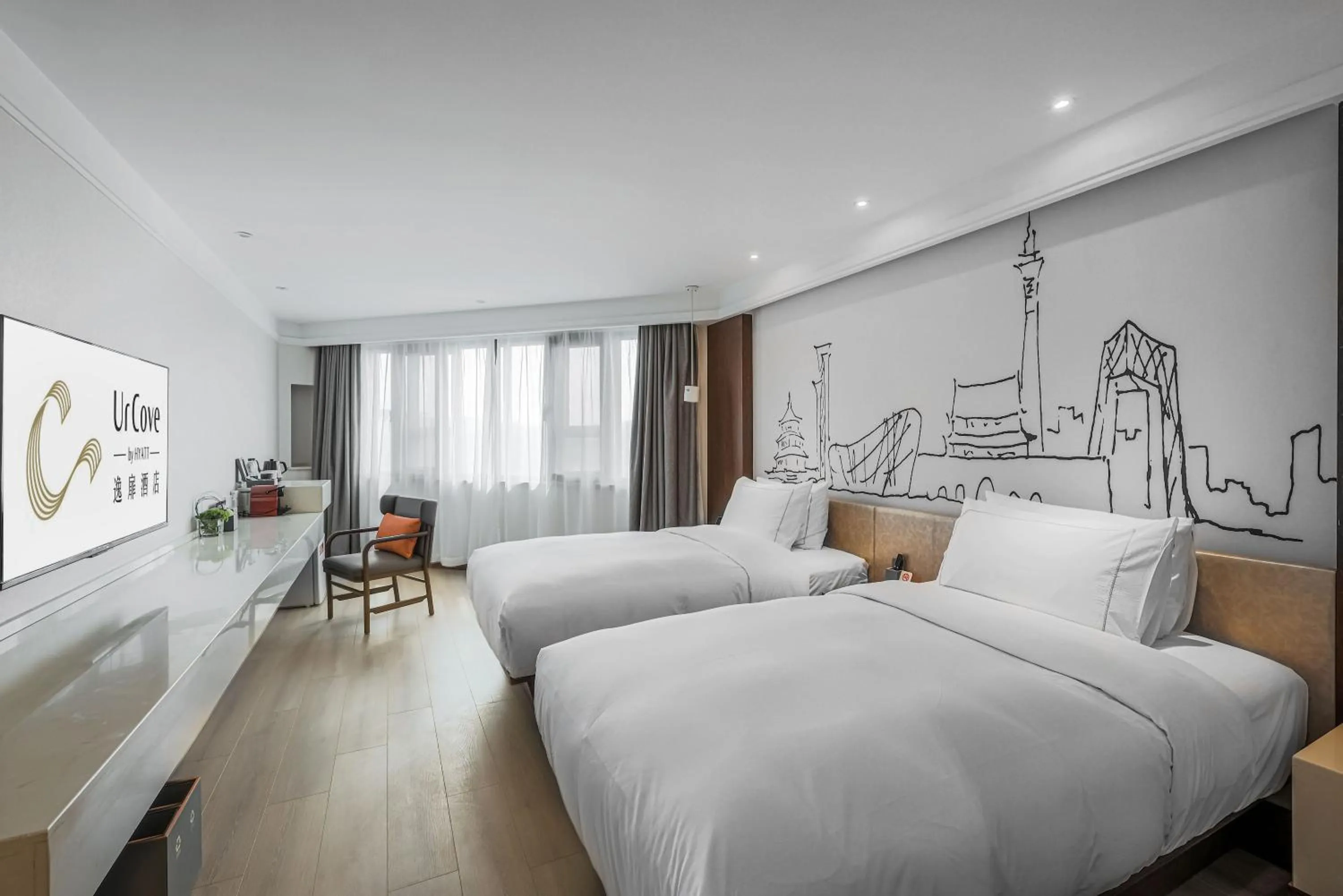 Photo of the whole room, Bed in UrCove by HYATT Beijing Forbidden City