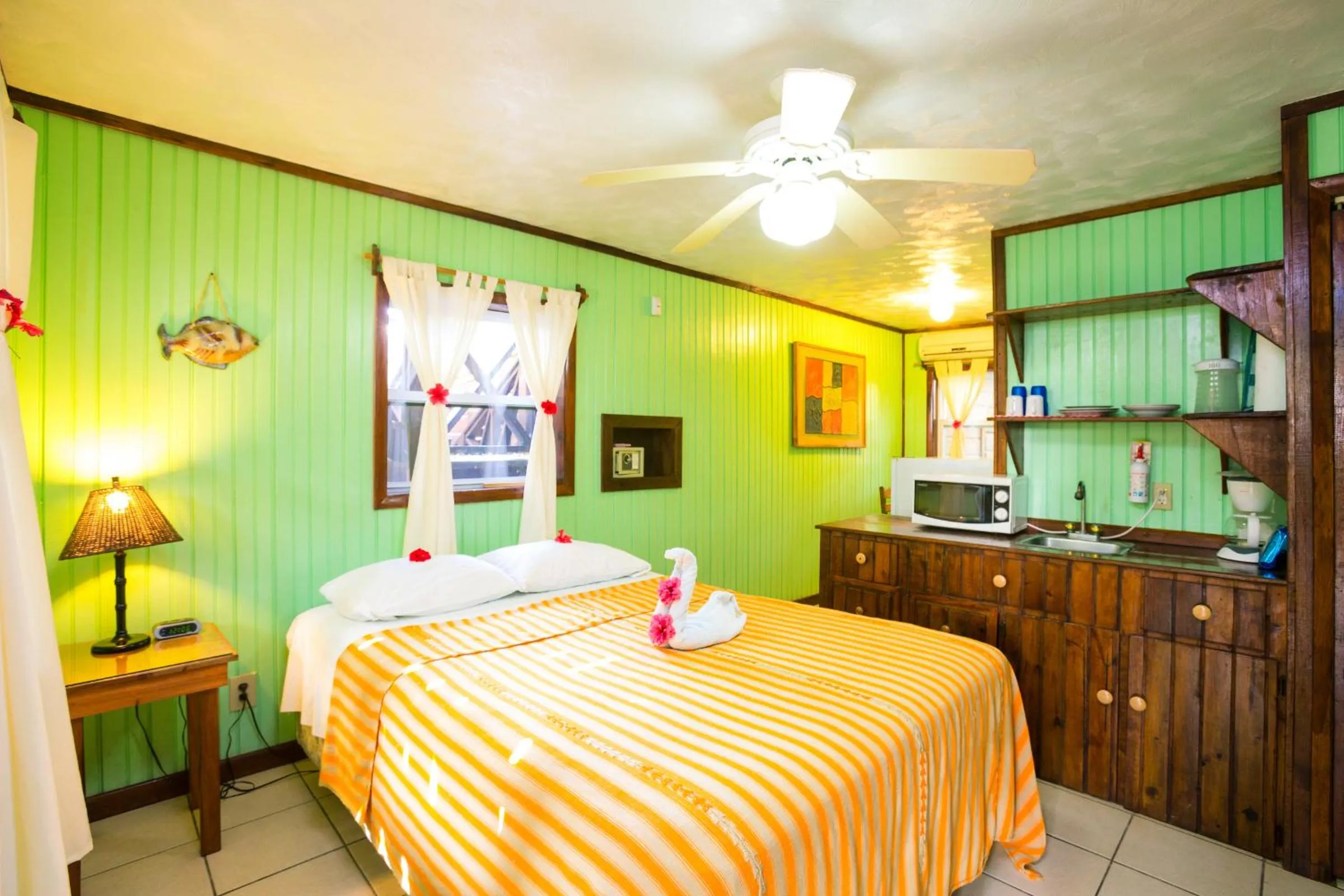 Bed in Bananarama Dive & Beach Resort