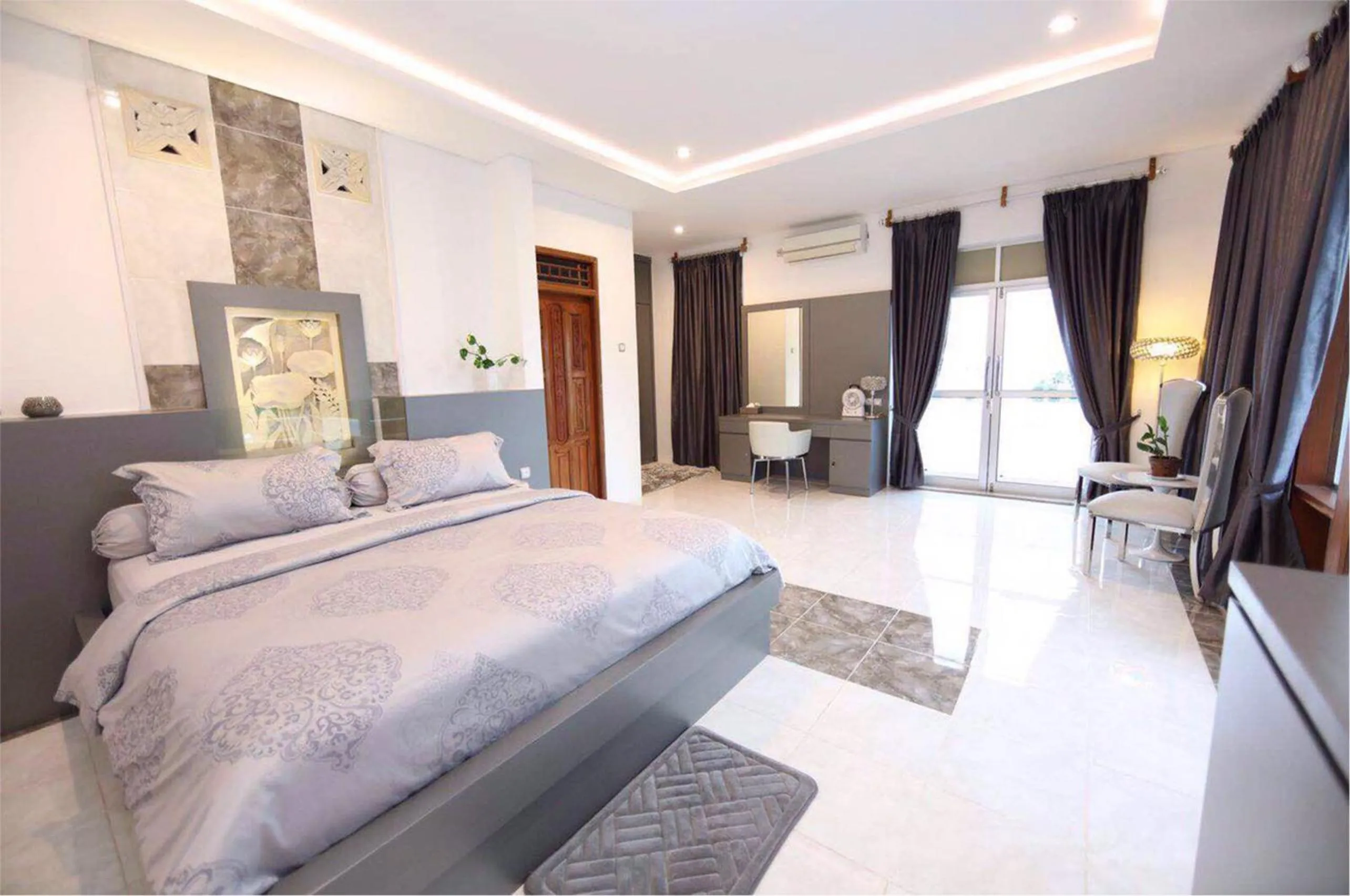 Bedroom, Bed in Villa Buah