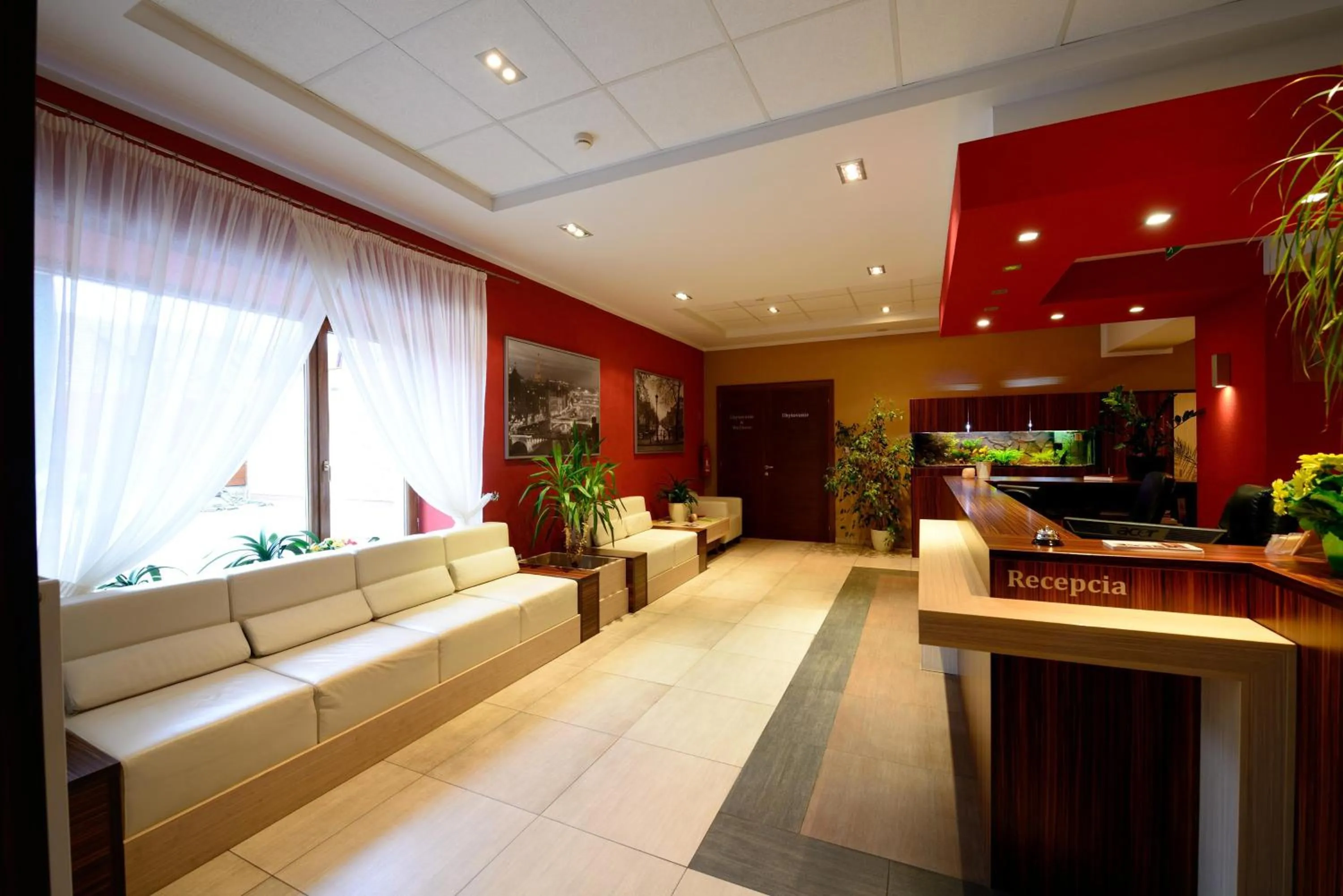 Lobby or reception in Hotel Bystrička