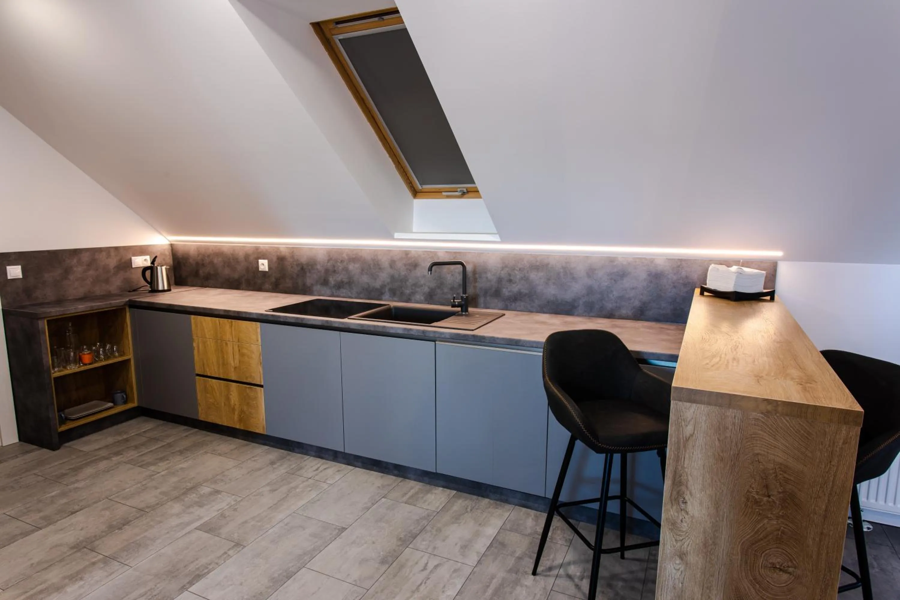 Kitchen or kitchenette in Hotel Novy Kastiel - Self check-in