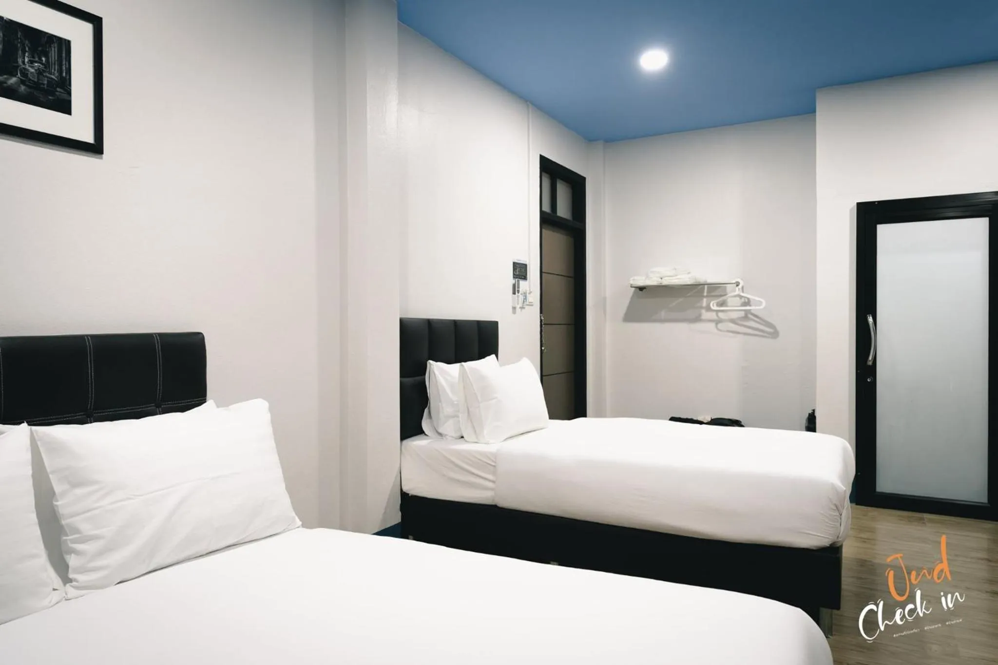 Bed in Udomsuk Hotel