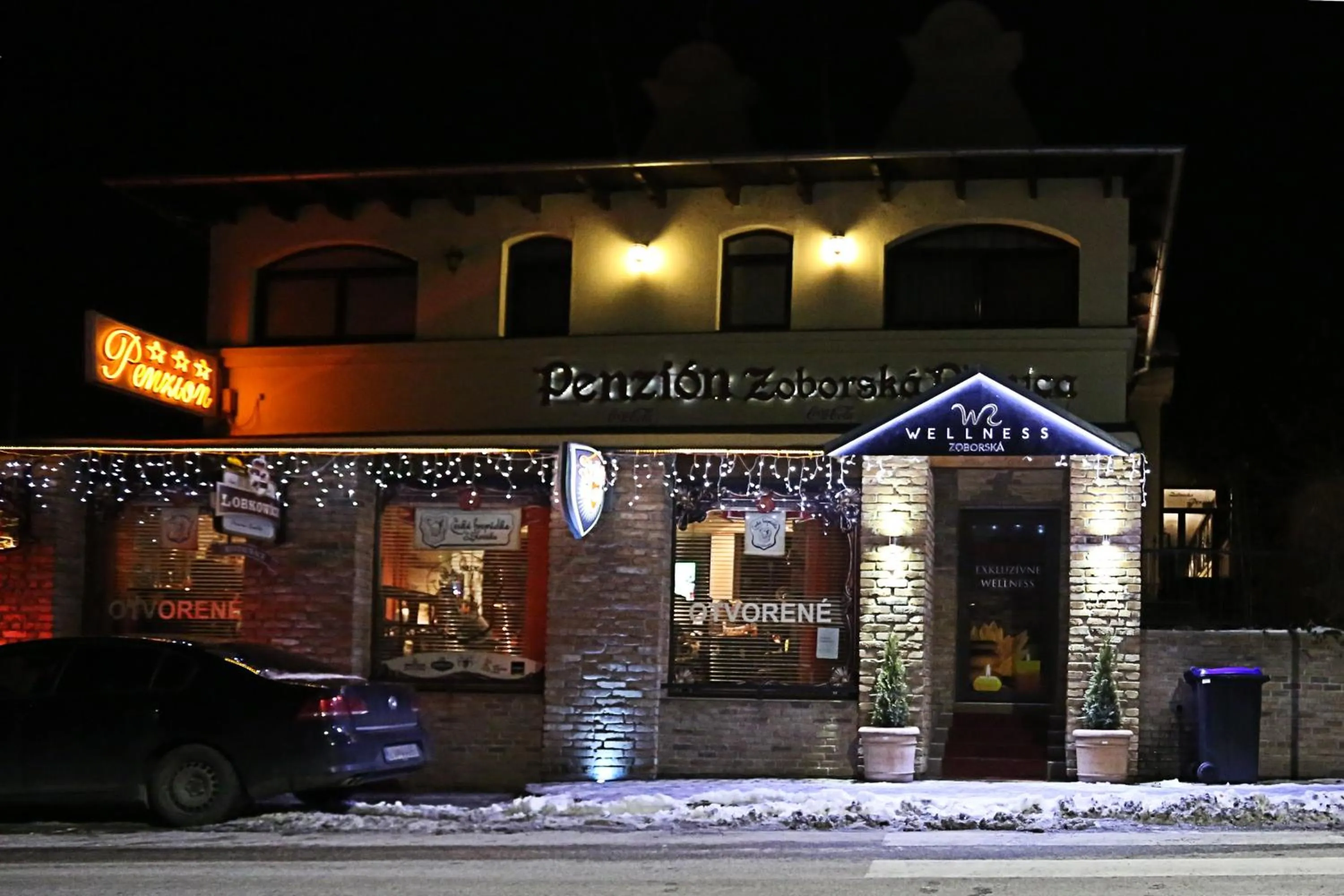 Property building in Penzión Wellness & Restaurant Zoborská, free parking