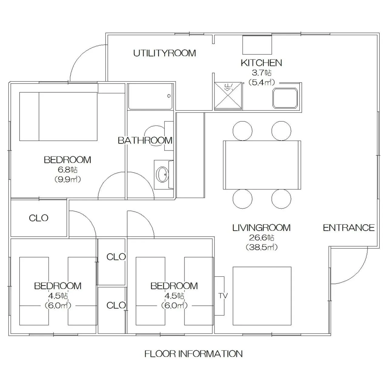 Floor plan in Whale Okinawa