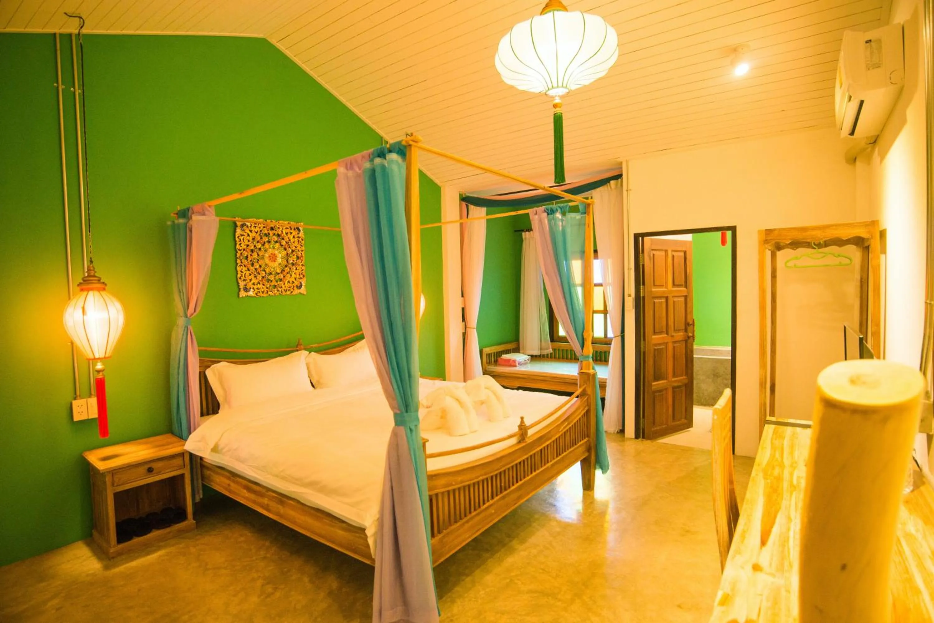 Bedroom, Bed in Garden Yard Inn Chiangmai