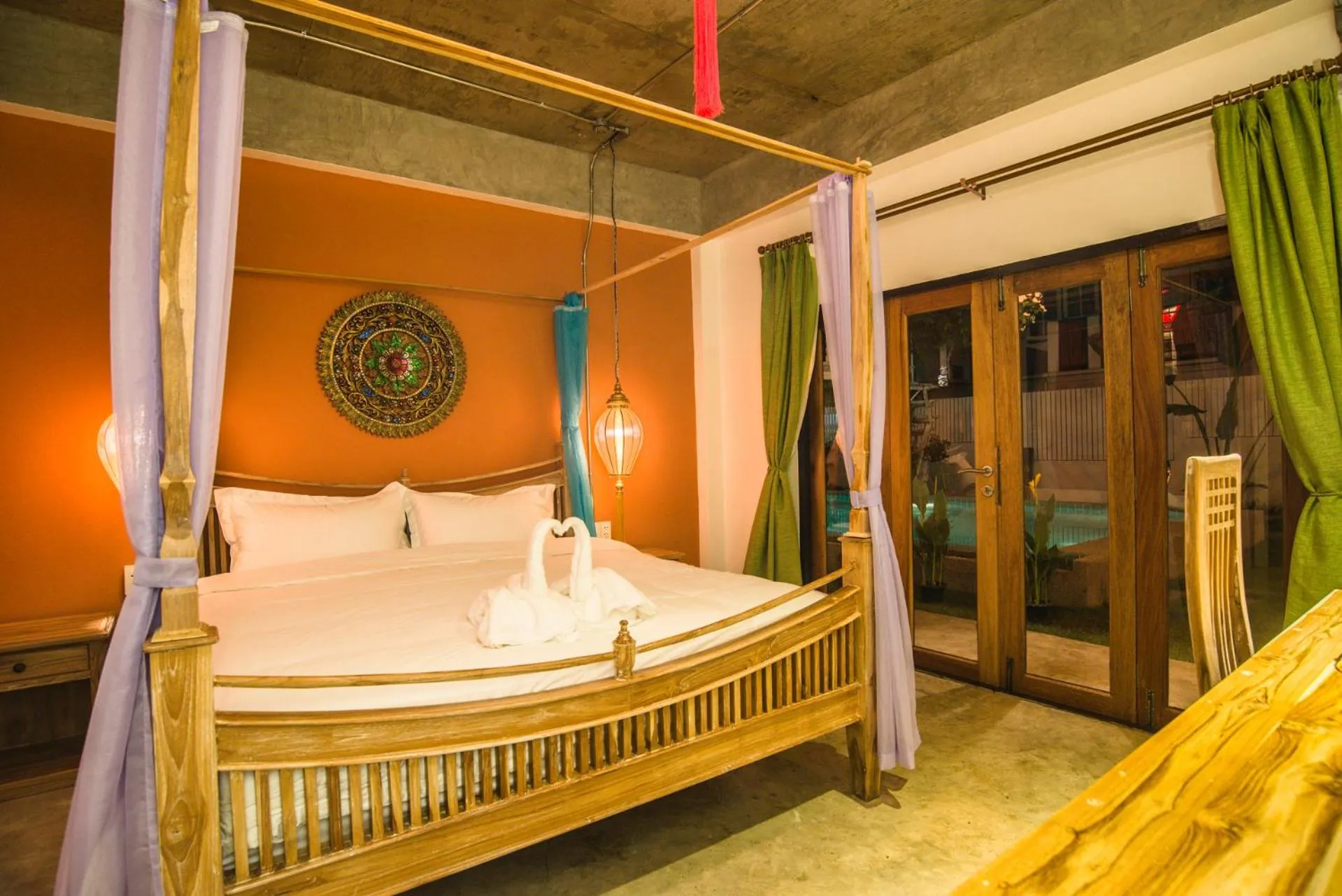 Bedroom, Bed in Garden Yard Inn Chiangmai