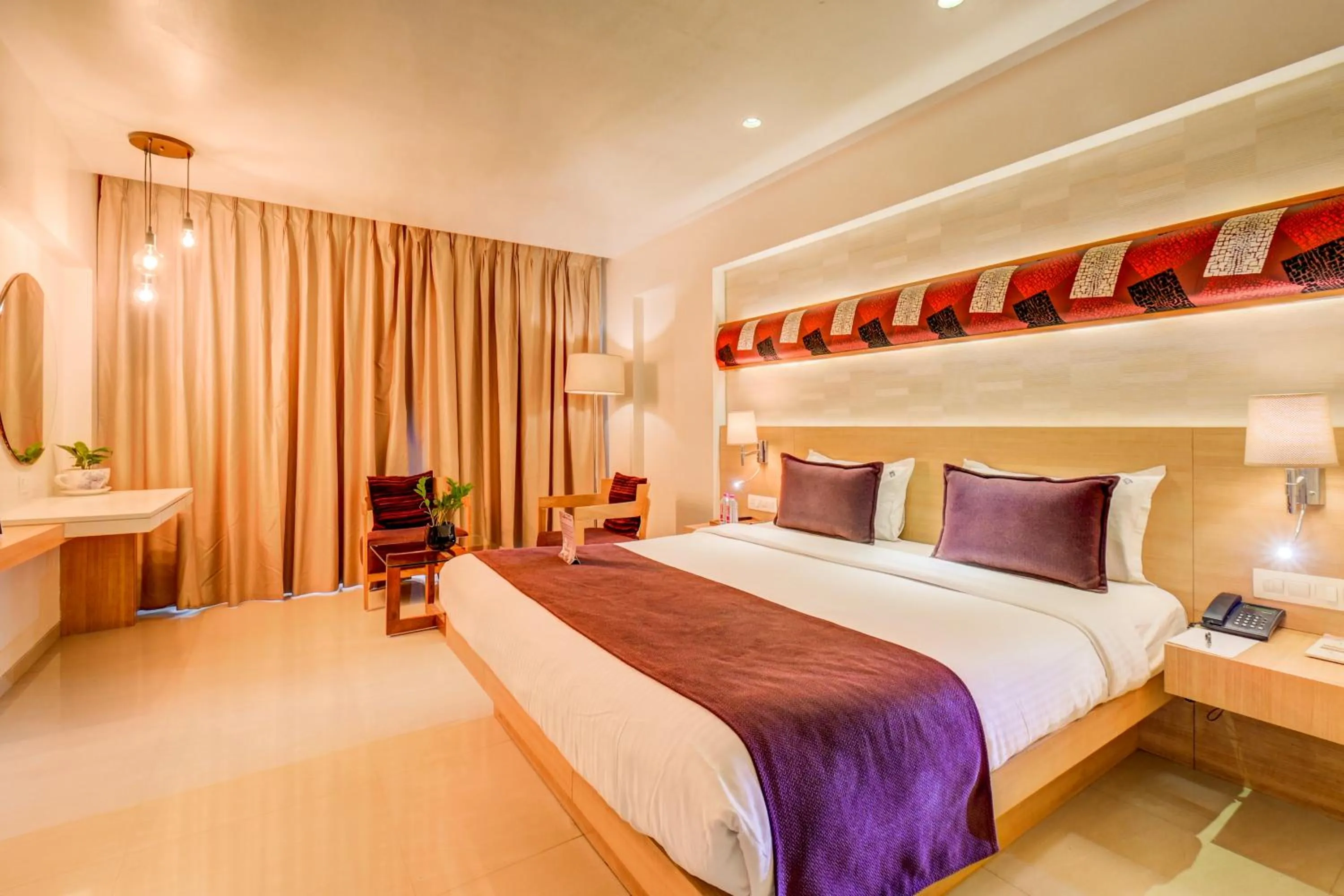 Bedroom, Bed in The SSK Solitaire Hotel & Banquets