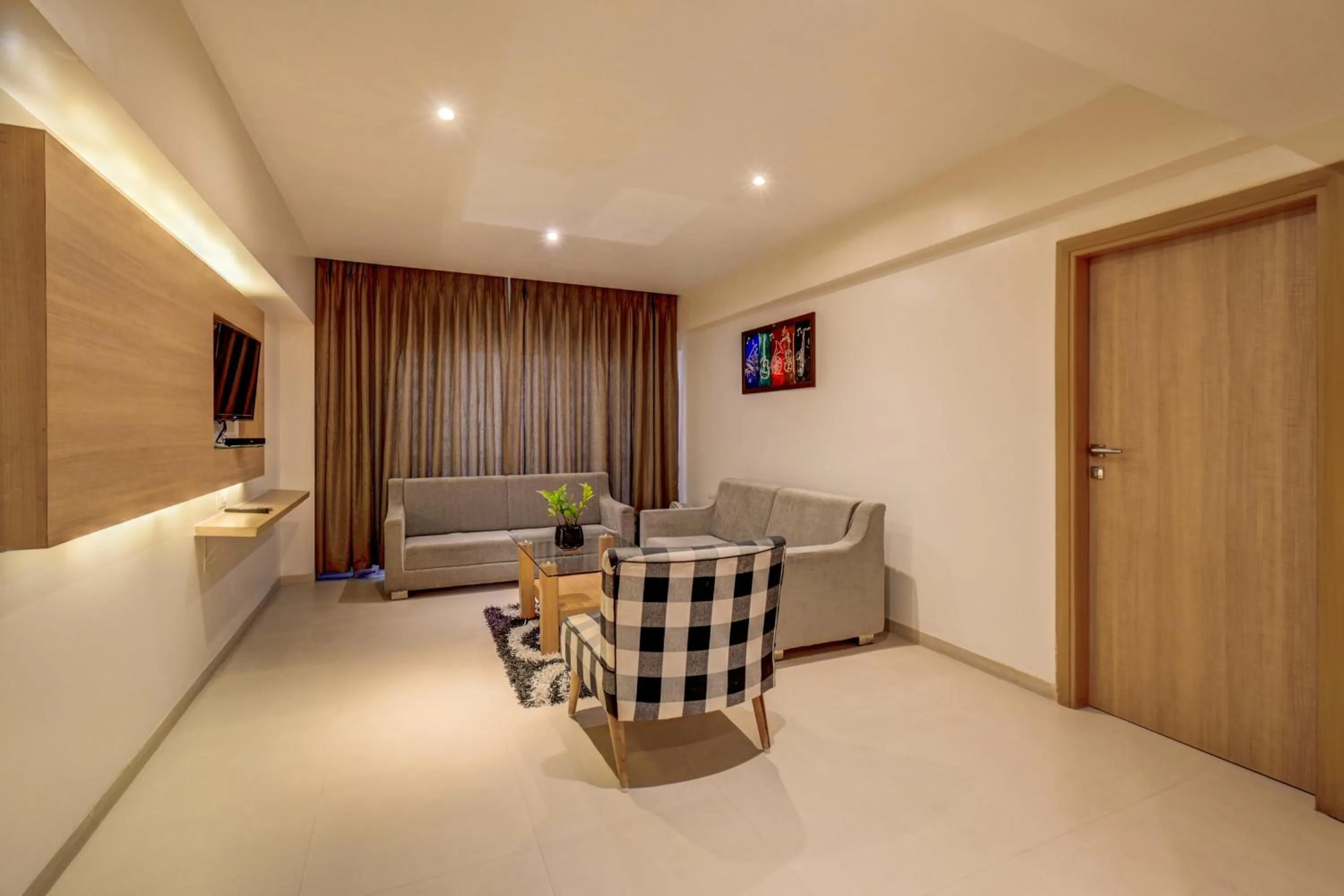 Seating area in The SSK Solitaire Hotel & Banquets