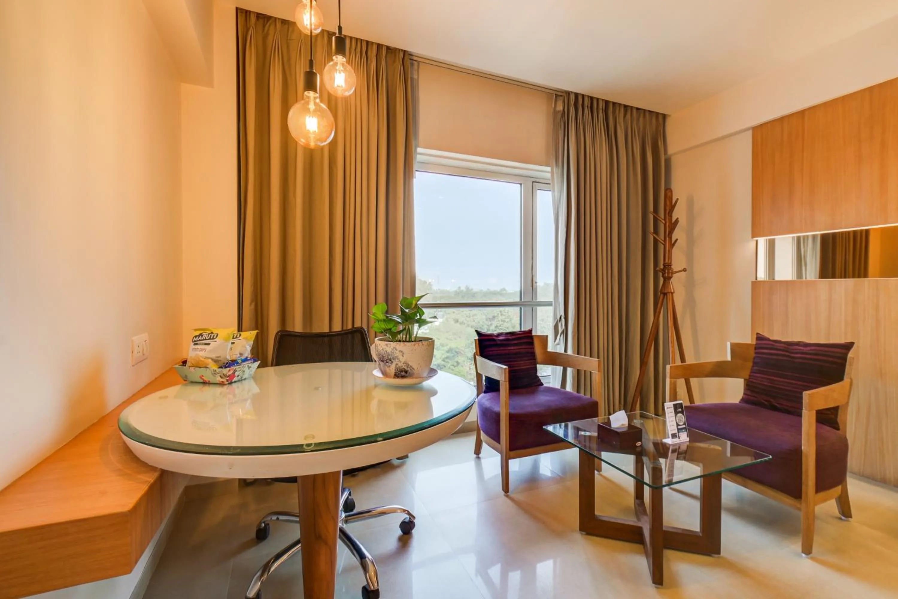 Seating area in The SSK Solitaire Hotel & Banquets