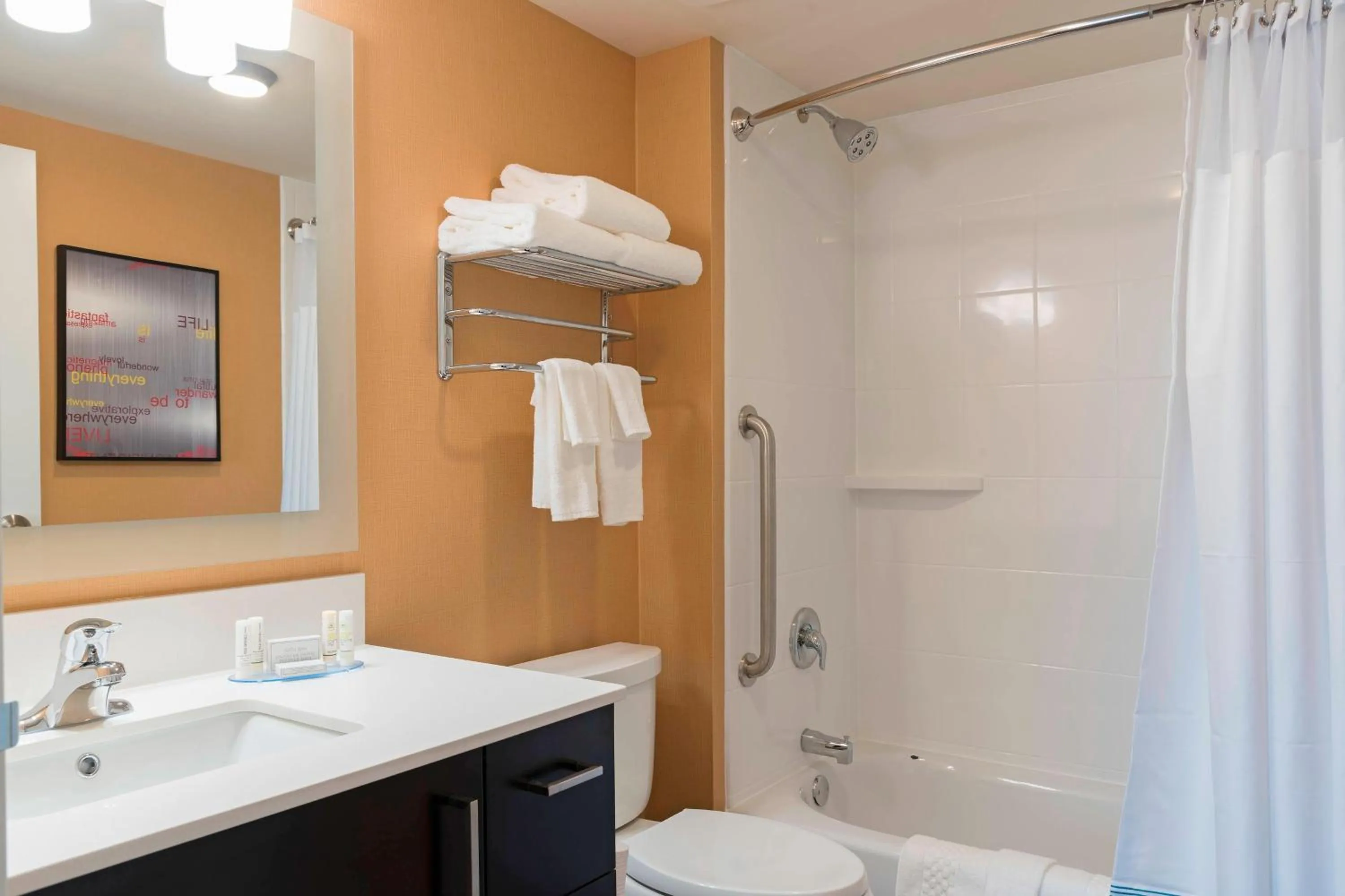 Bathroom in TownePlace Suites by Marriott Ontario-Mansfield