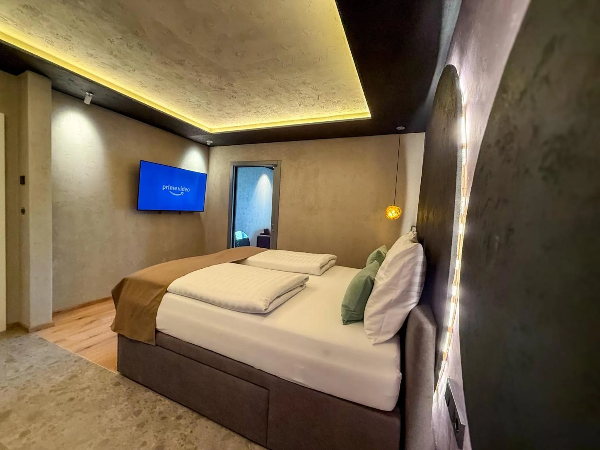 Bed in zum Senner Suites Zillertal