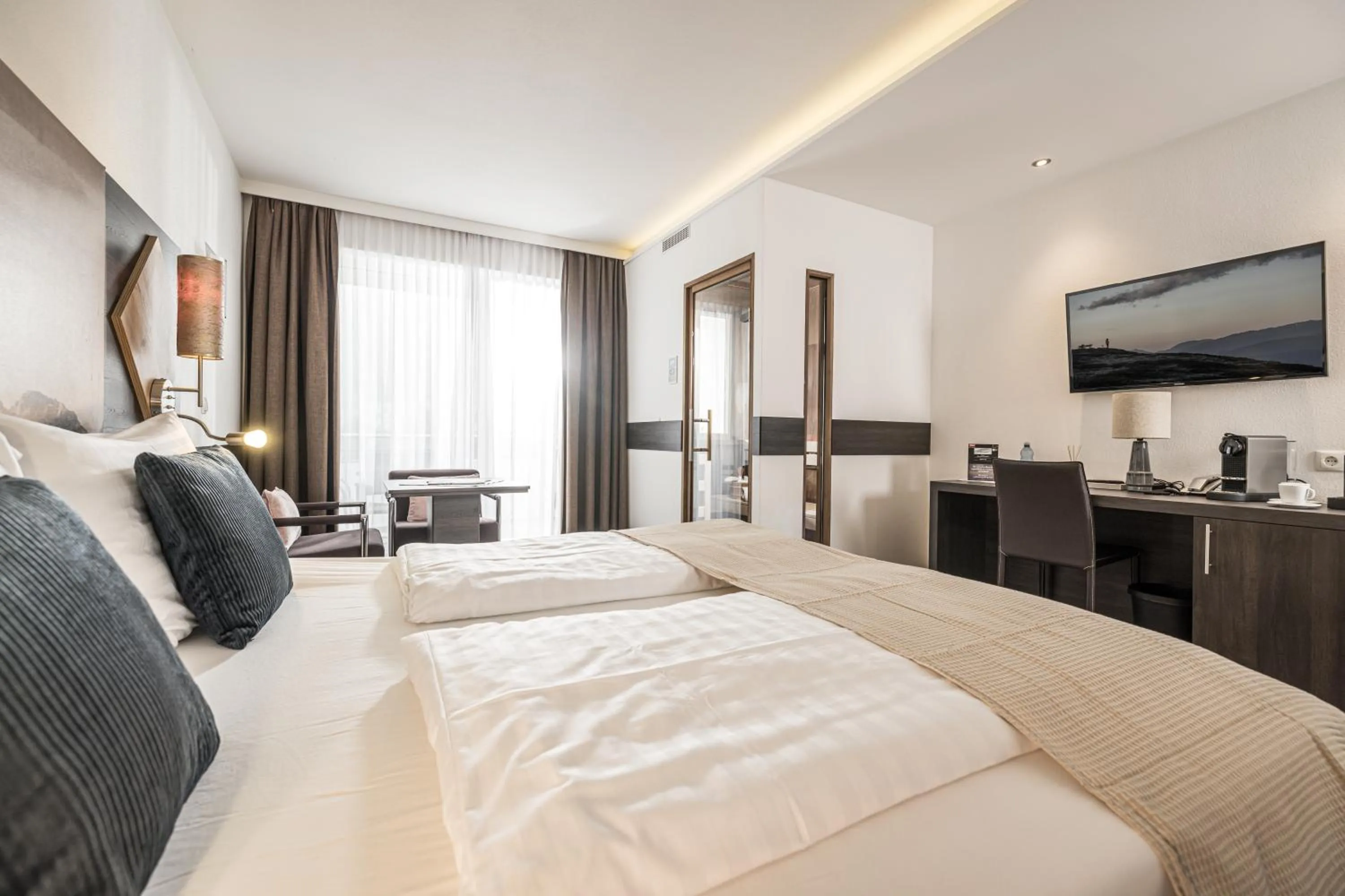 Bed in zum Senner Suites Zillertal