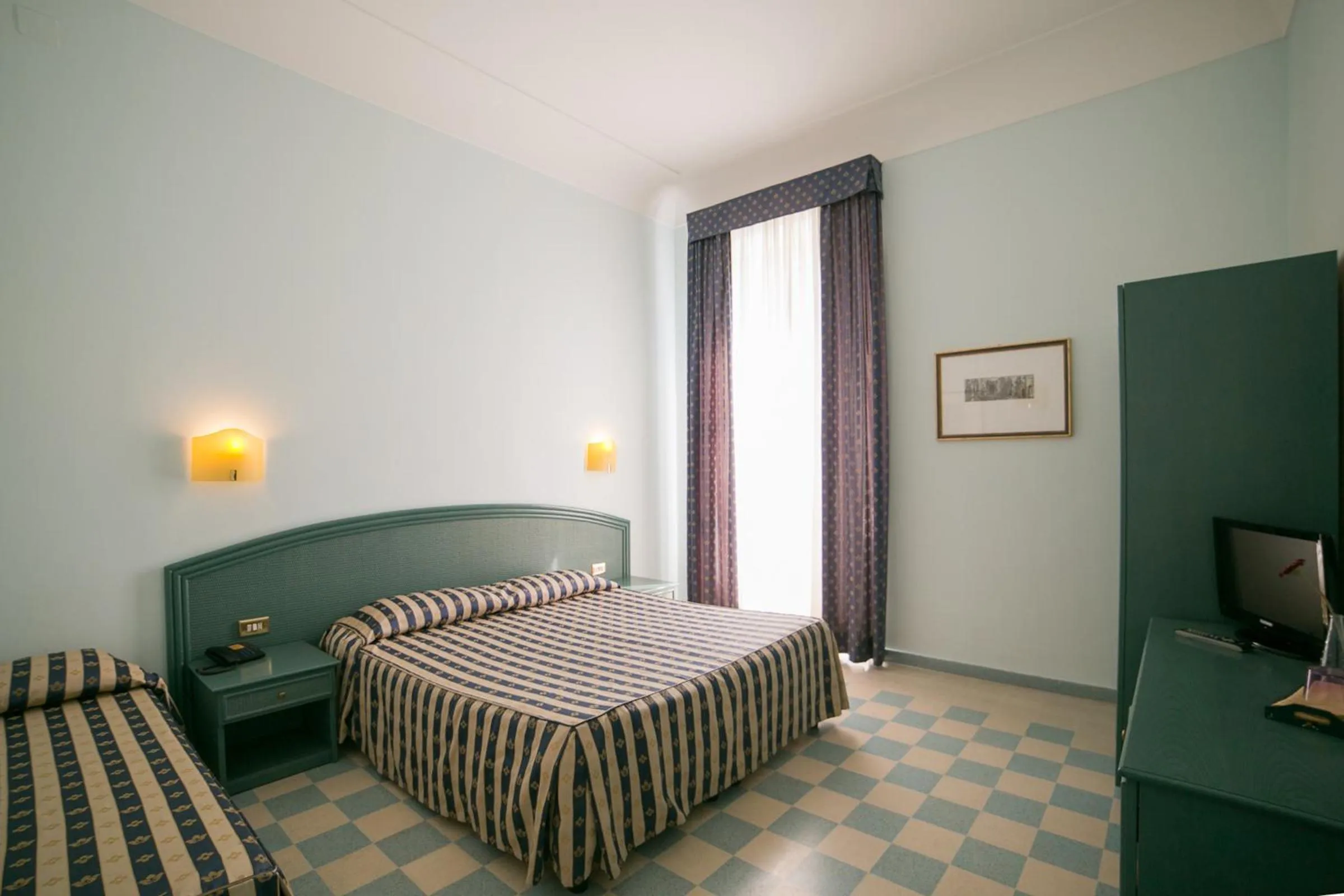 Bedroom, Bed in Hotel Gran Bretagna Ortigia