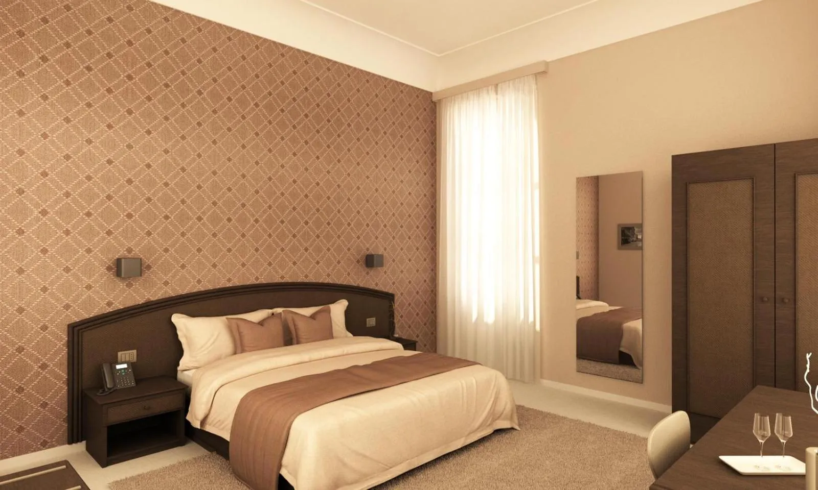 Bedroom, Bed in Hotel Gran Bretagna Ortigia