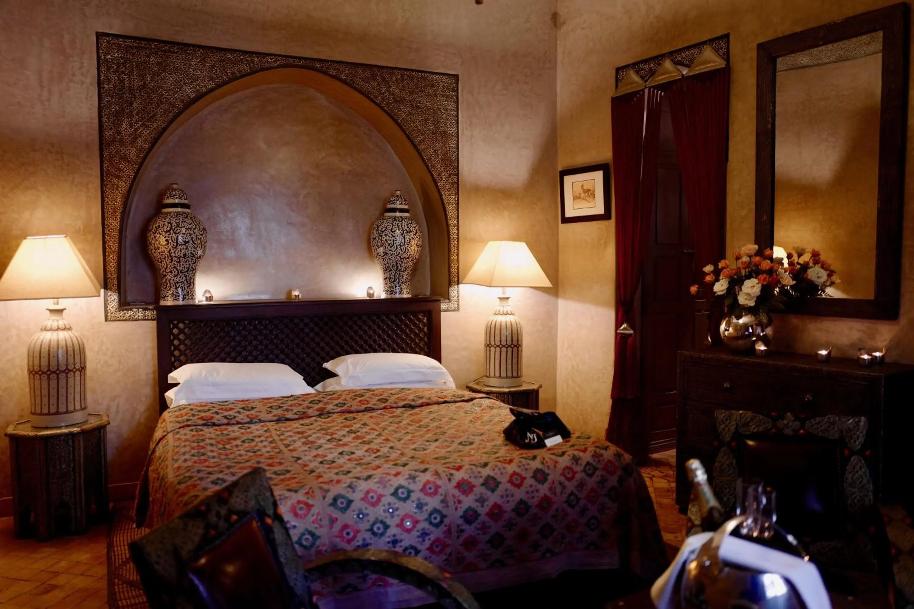 Night, Bed in Riad Noir d'Ivoire