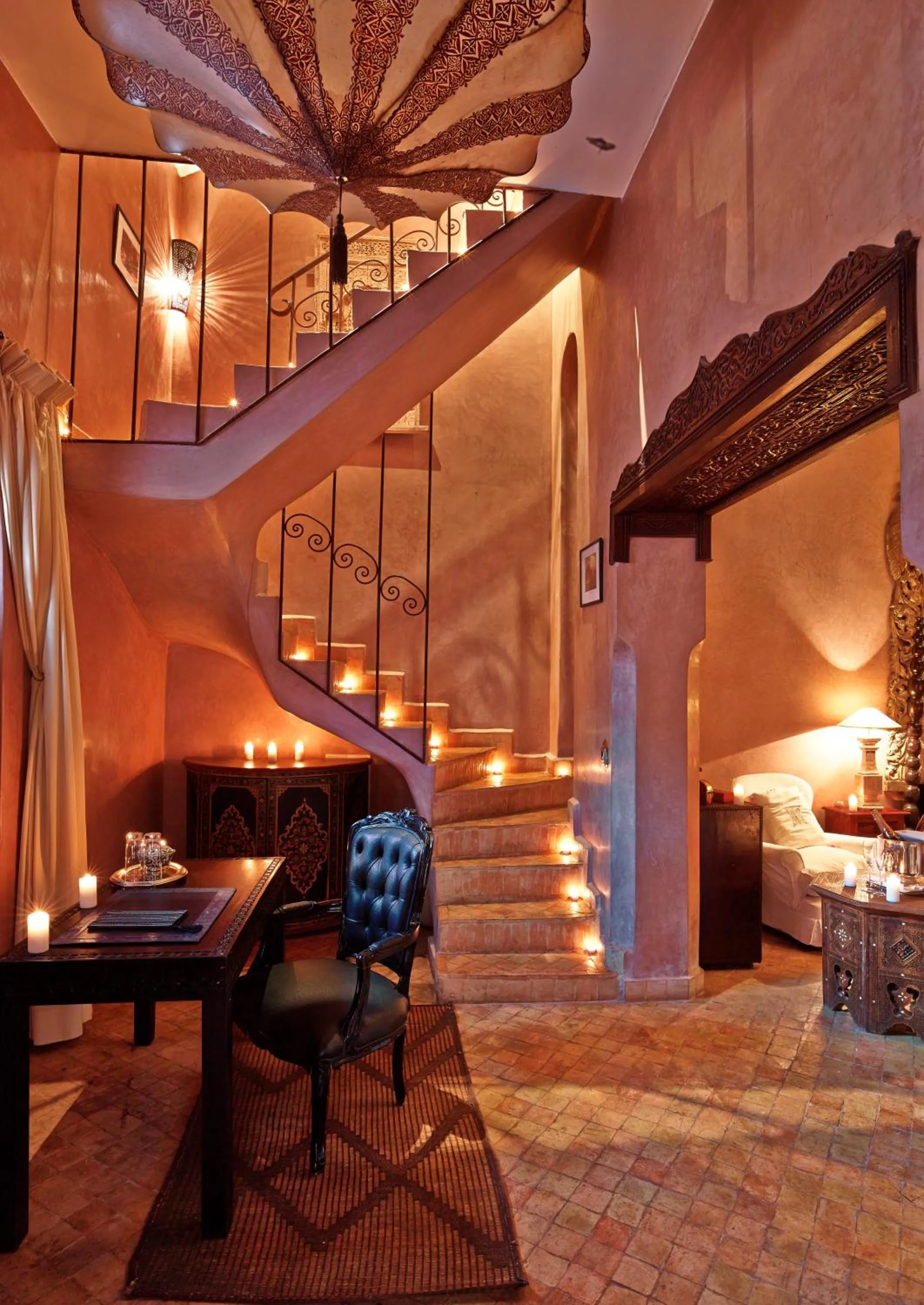 Decorative detail in Riad Noir d'Ivoire