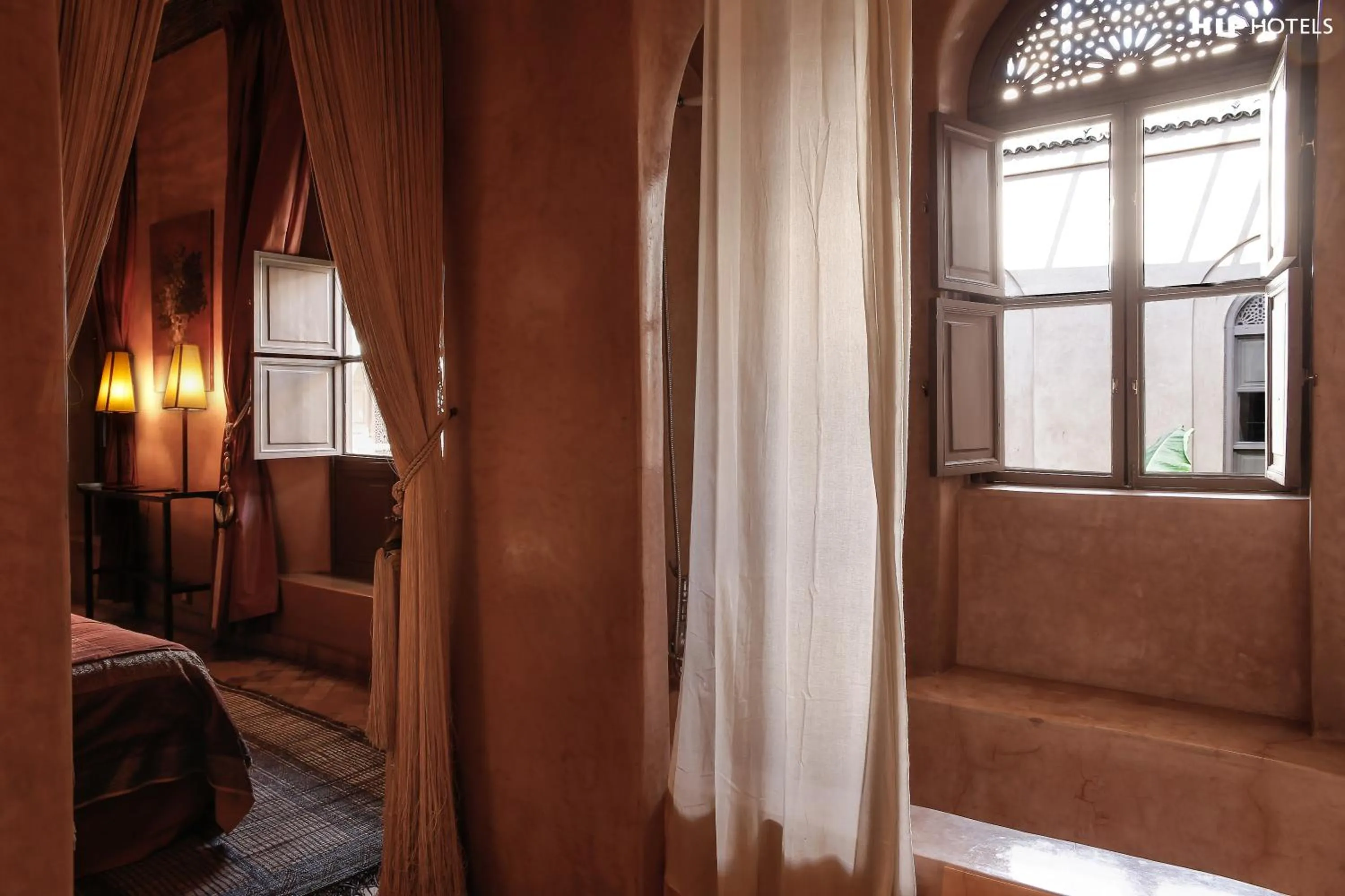 Bedroom in Riad Noir d'Ivoire