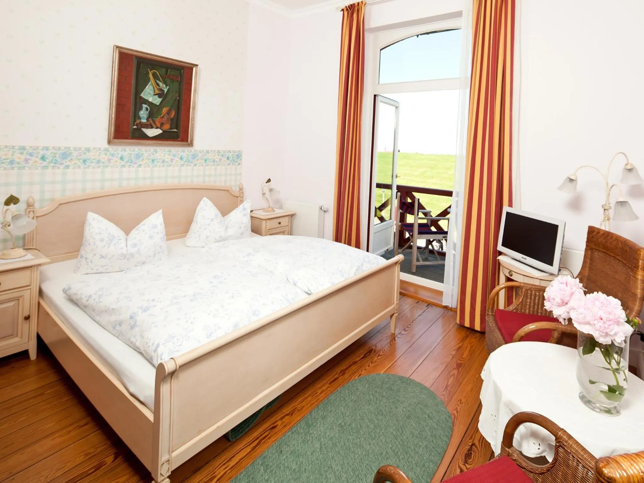 Bed in Hotel Villa Caldera
