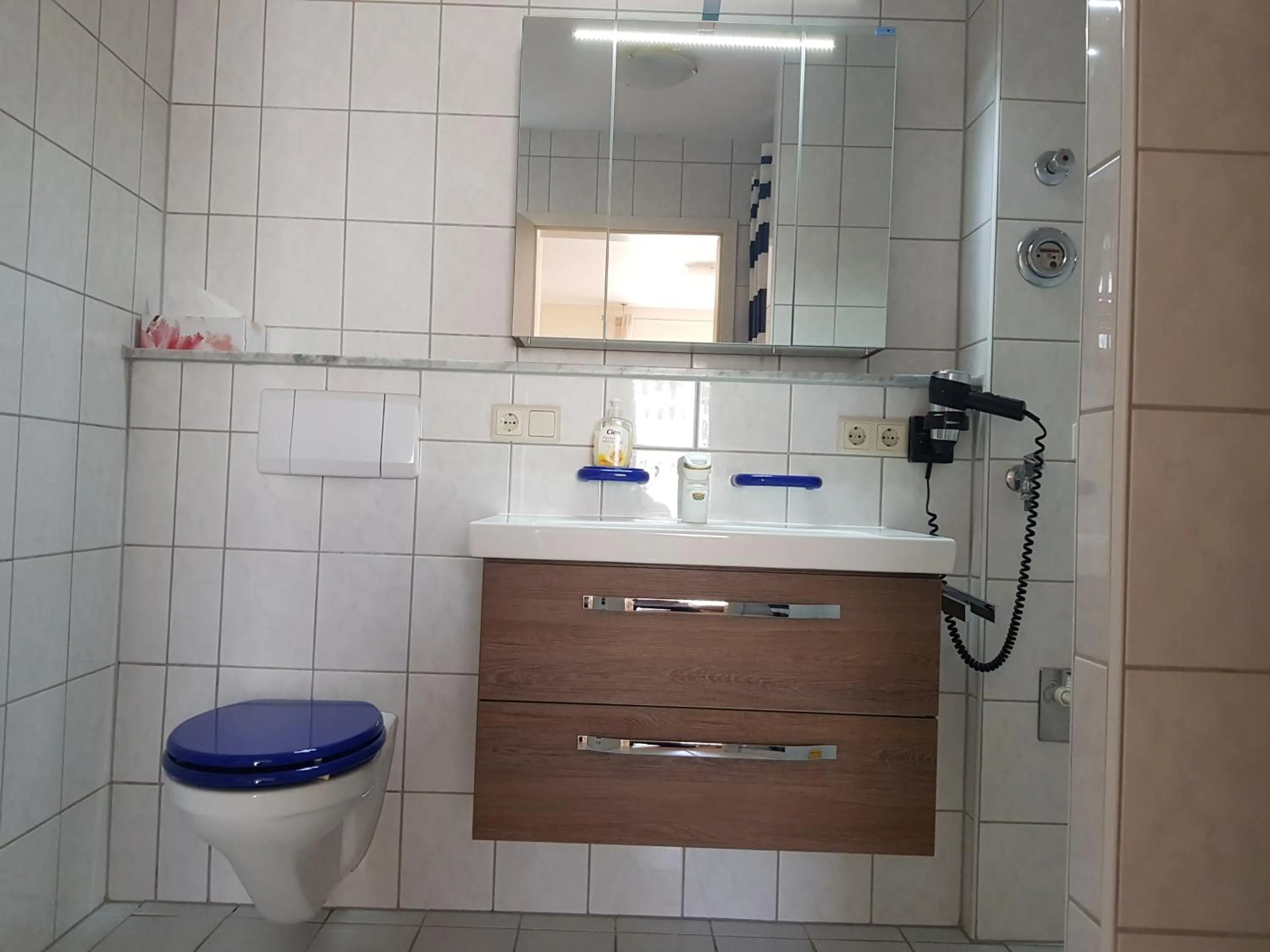 Shower in Gästehaus Rana