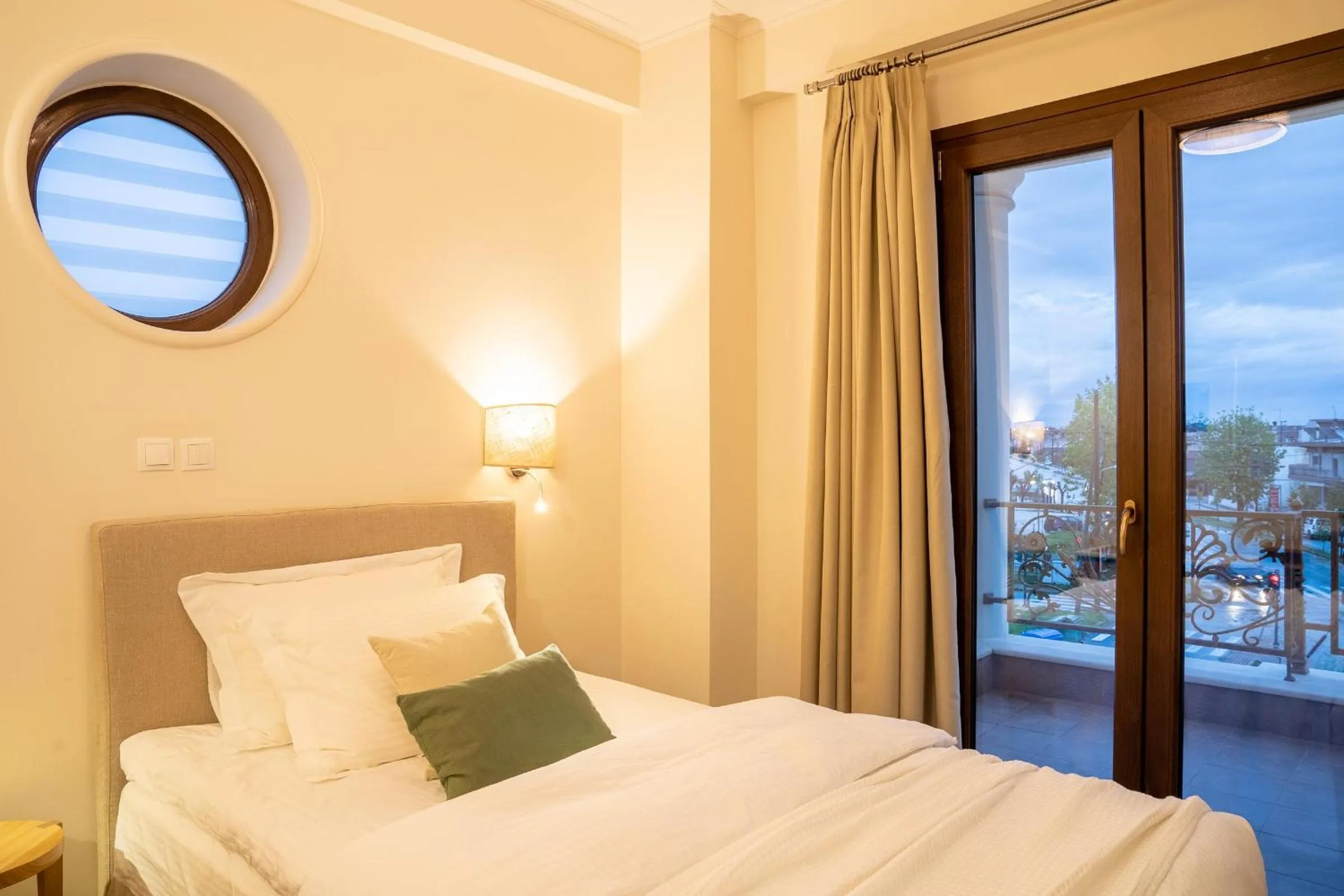 Bed in Olympus Terra Boutique Hotel