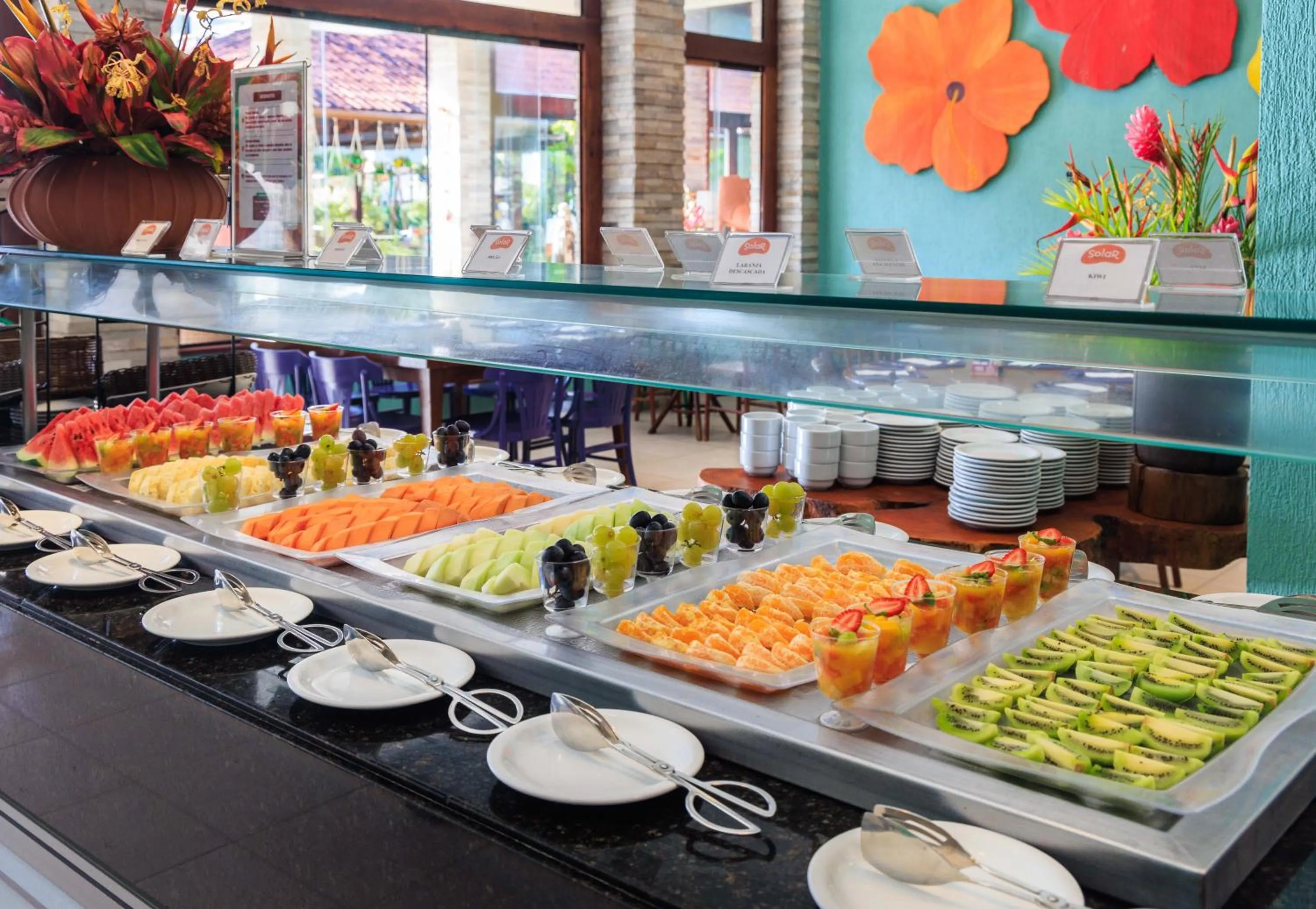 Buffet breakfast in Hotel Solar Porto de Galinhas