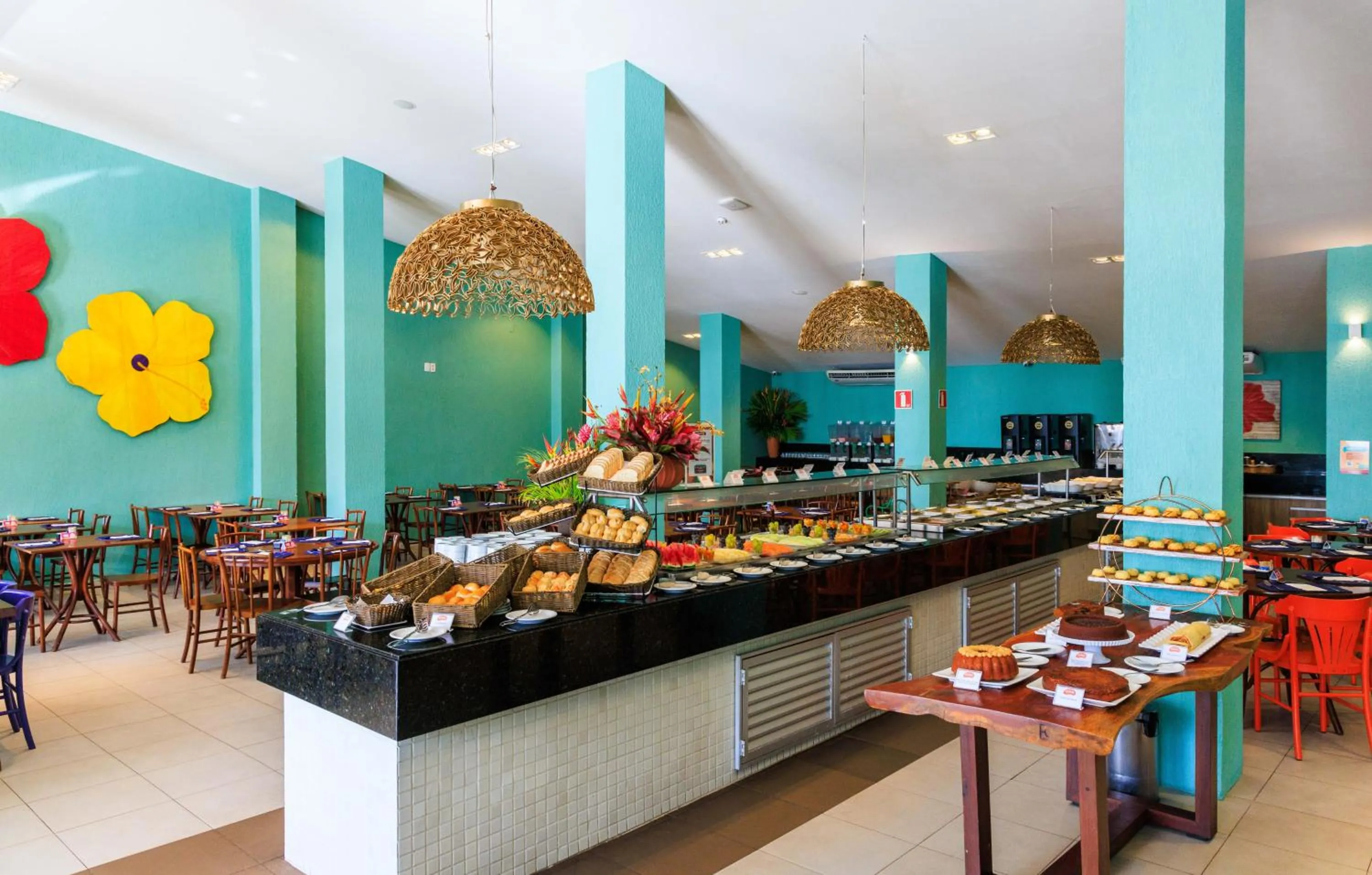 Buffet breakfast in Hotel Solar Porto de Galinhas