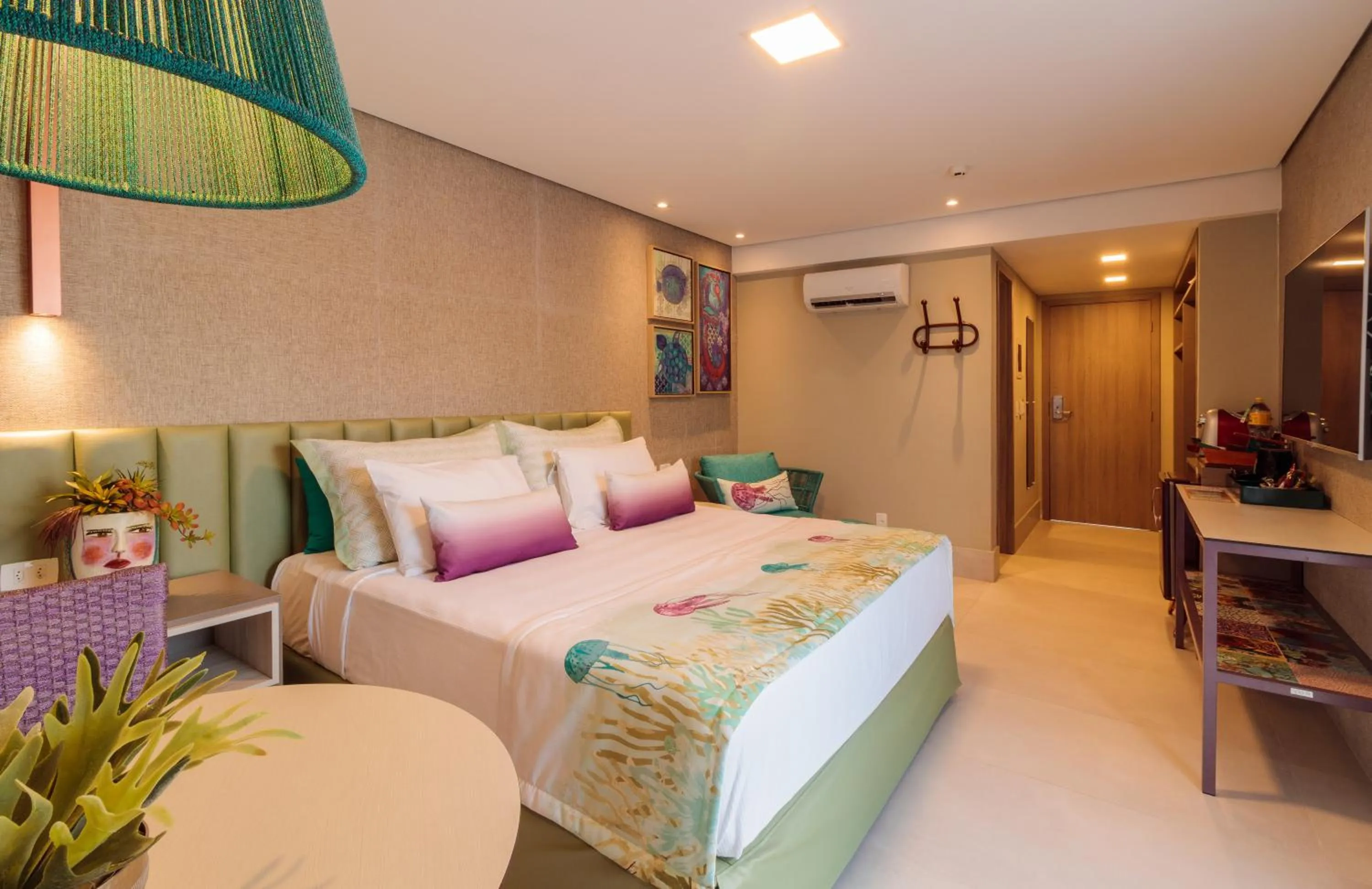 Bed in Hotel Solar Porto de Galinhas