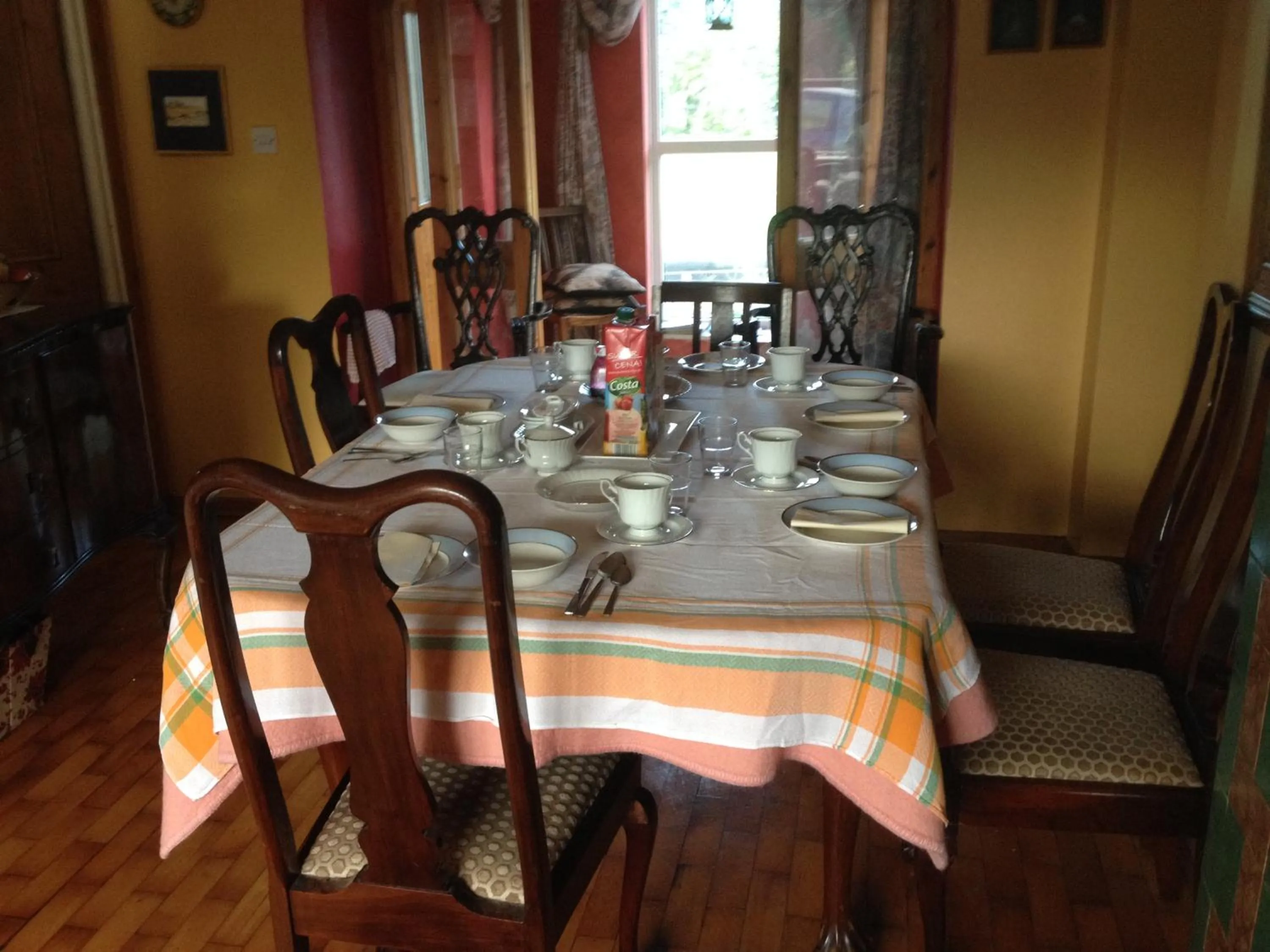 Dining area in Lisieux House on Lough Neagh