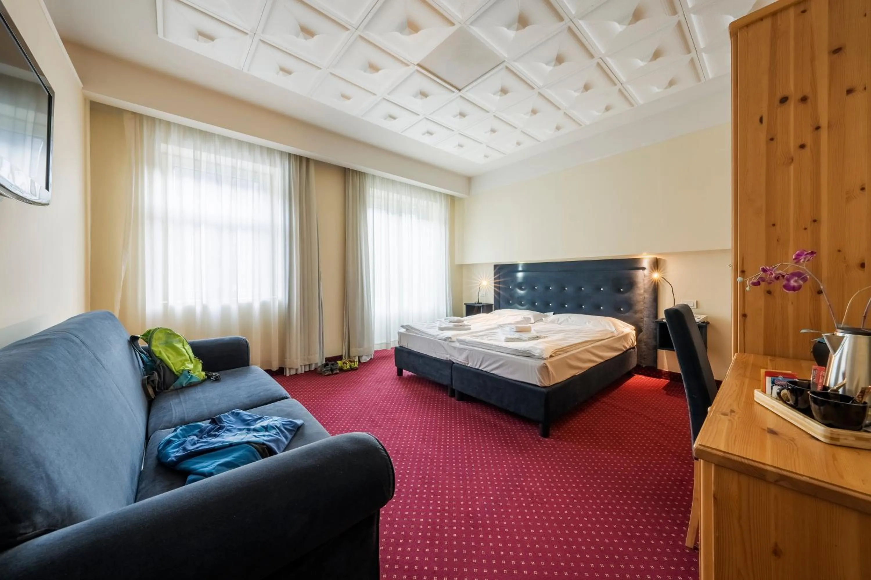 Bedroom, Bed in HOTEL AURONZO - outdoor basecamp