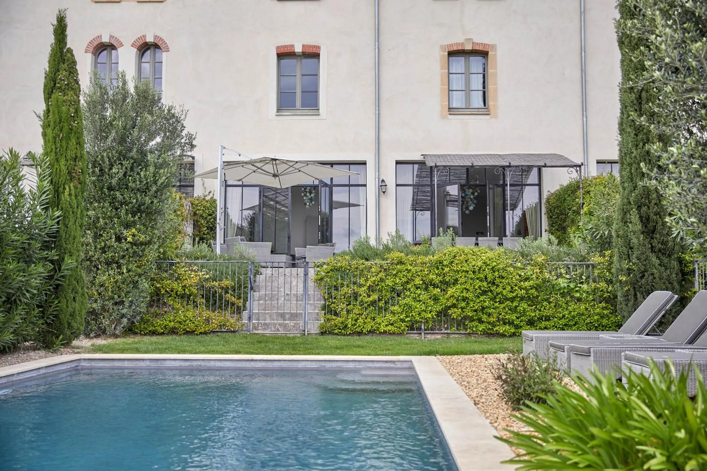 Swimming pool in Château St Pierre de Serjac