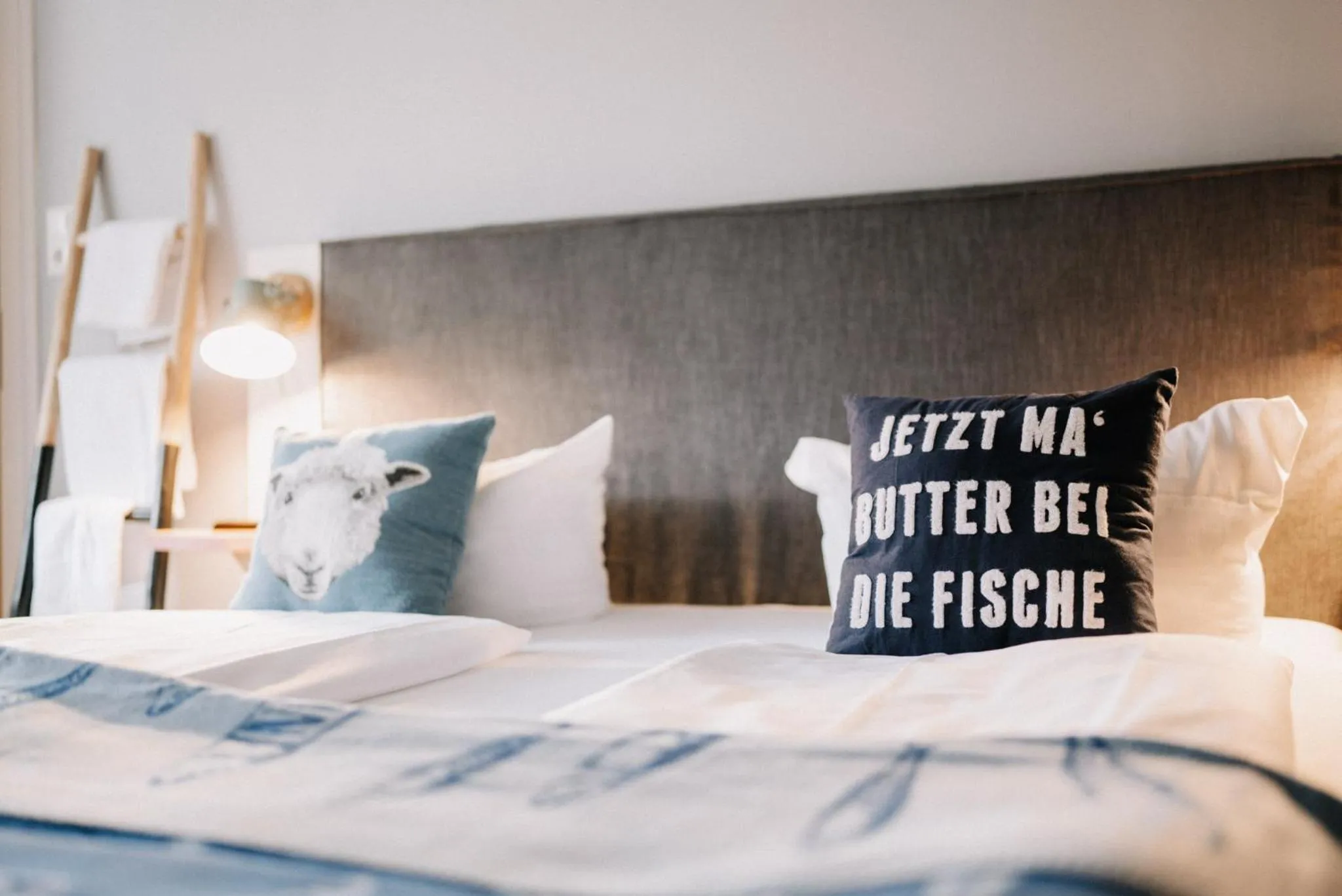 Bed in Hotel 'Das Strandhaus'