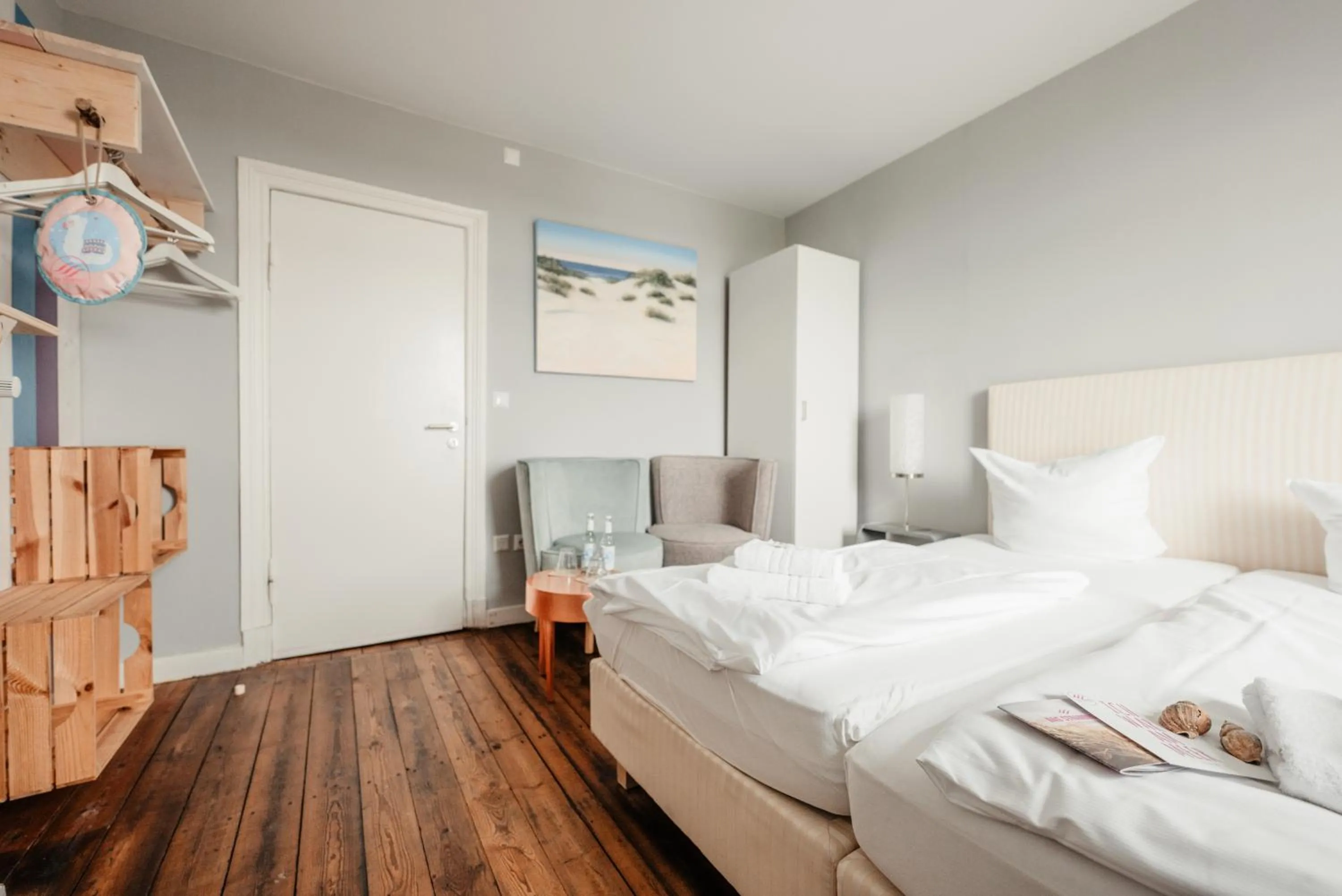 Bedroom, Bed in Hotel 'Das Strandhaus'