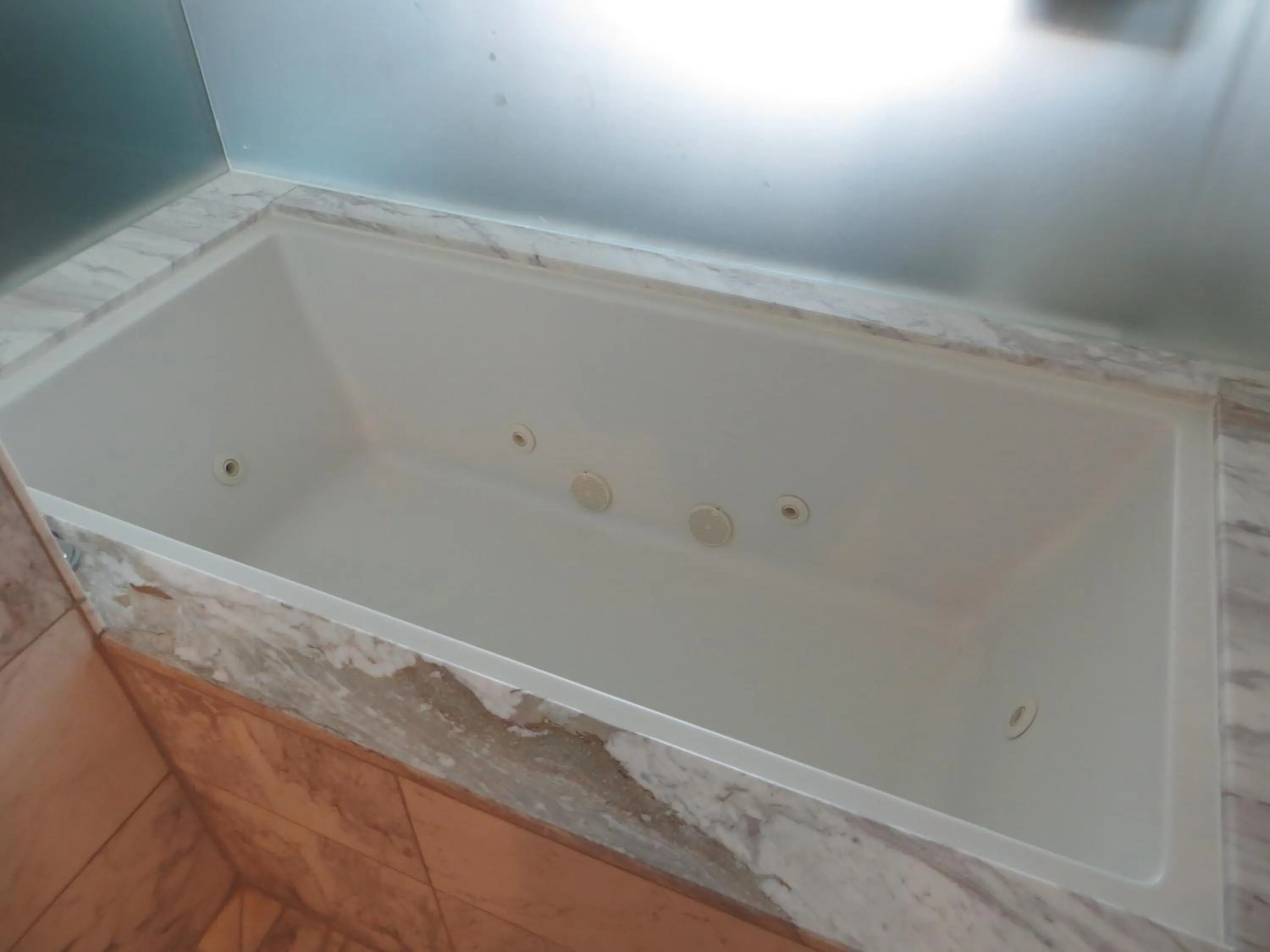 Bathroom in Palms Place Suite with Strip View