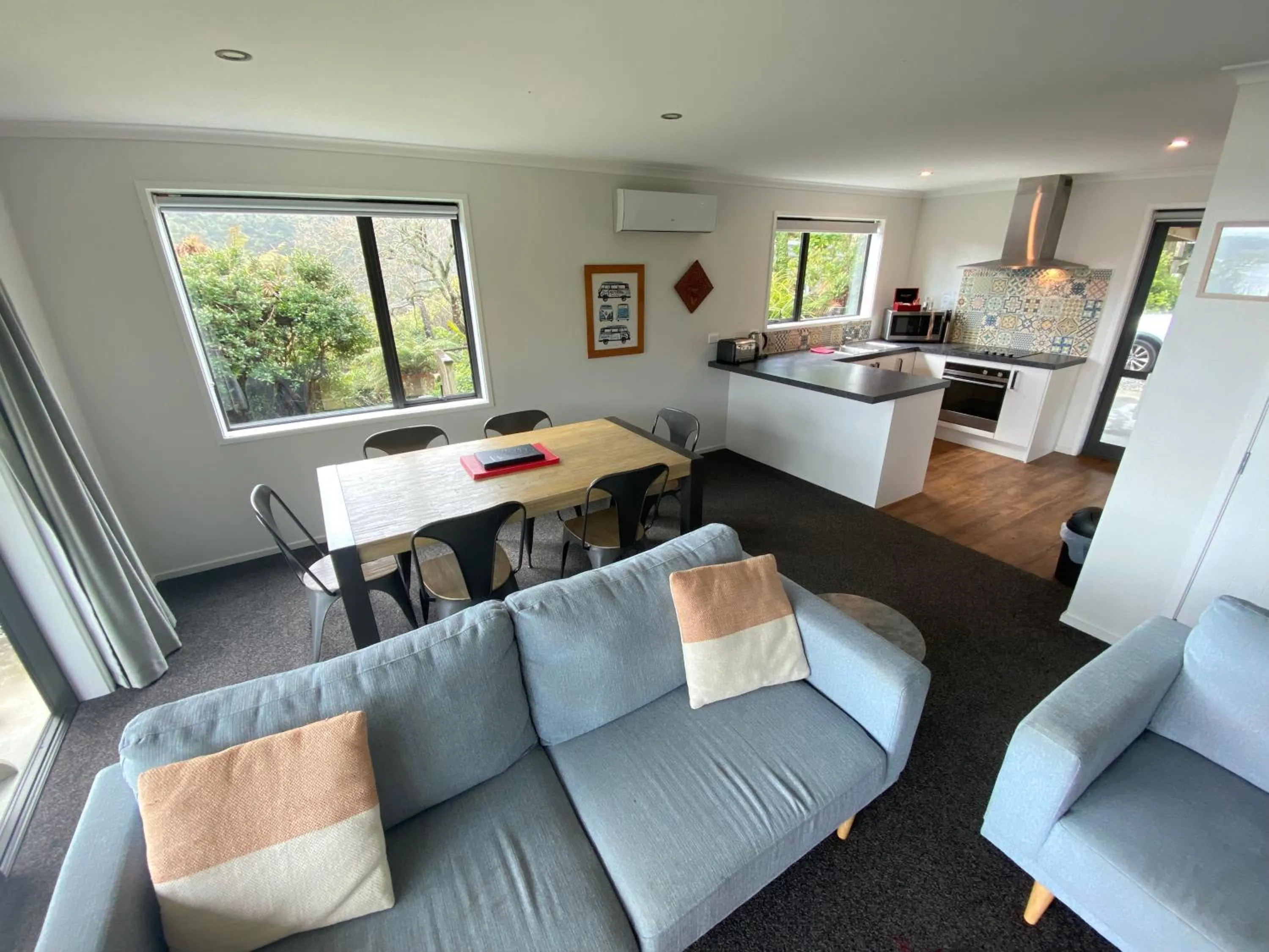 Living room in Paparoa Park Motel