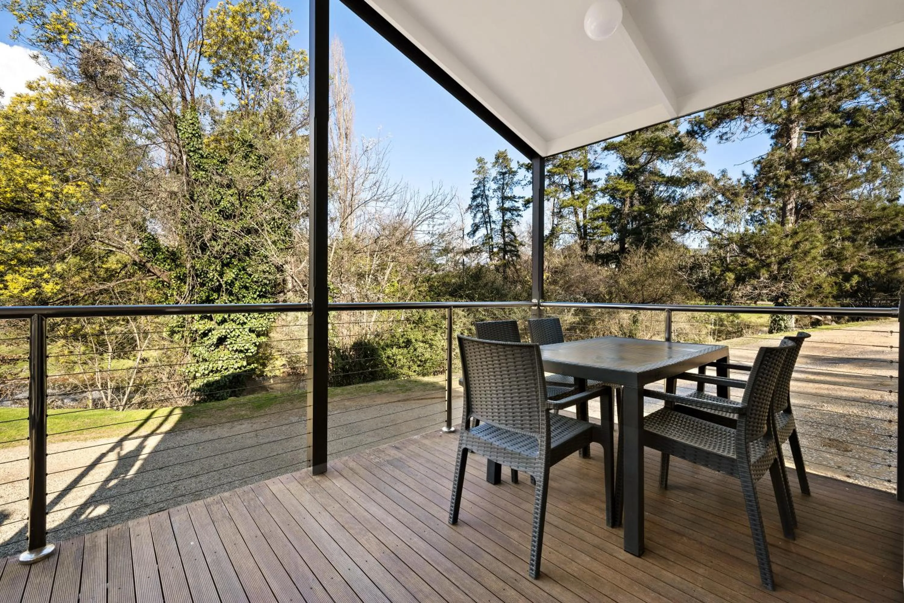 Balcony/Terrace in Bright Riverside Holiday Park