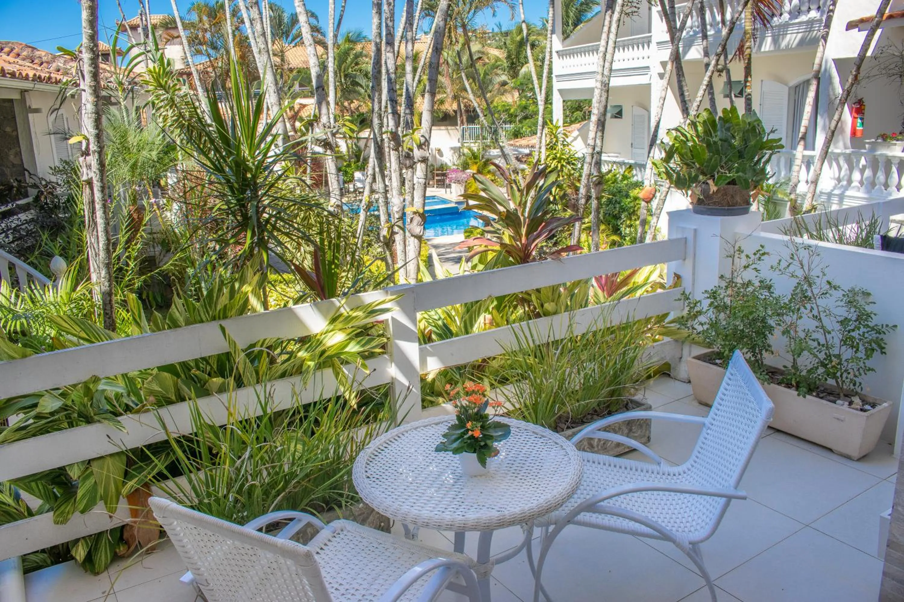 Patio in Auberge de la Langouste
