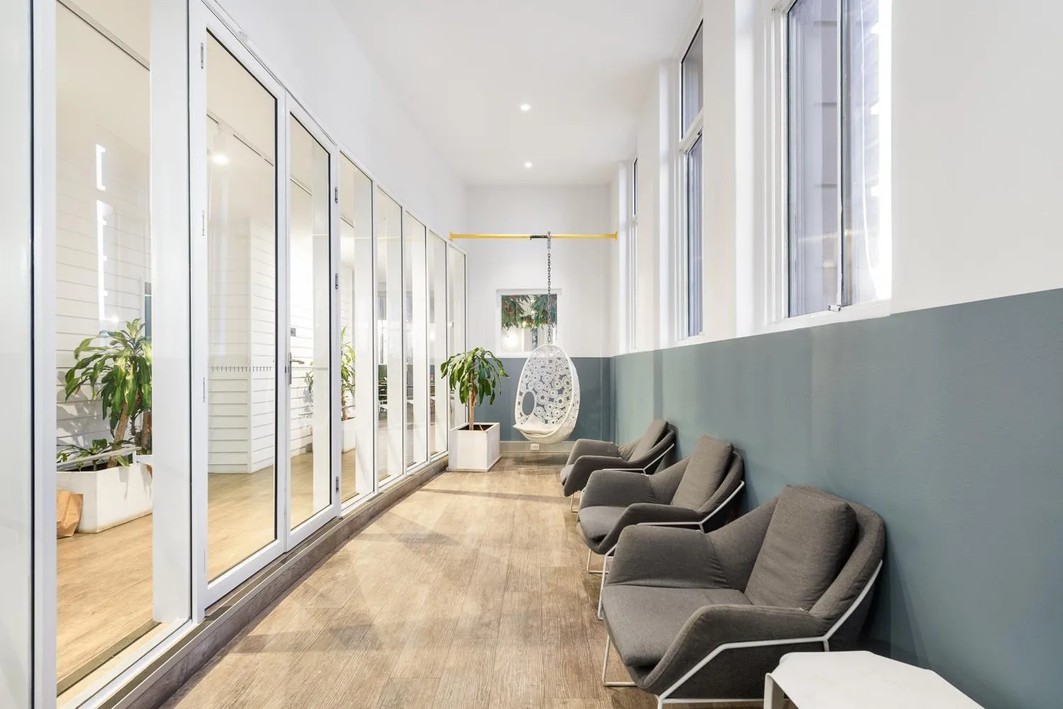 Seating area in YHA Sydney Central