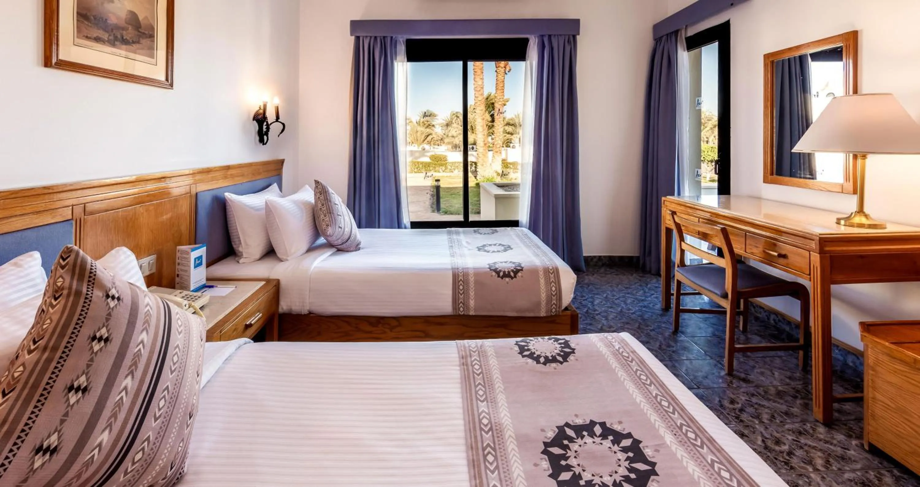 Bed in Pharaoh Azur Resort