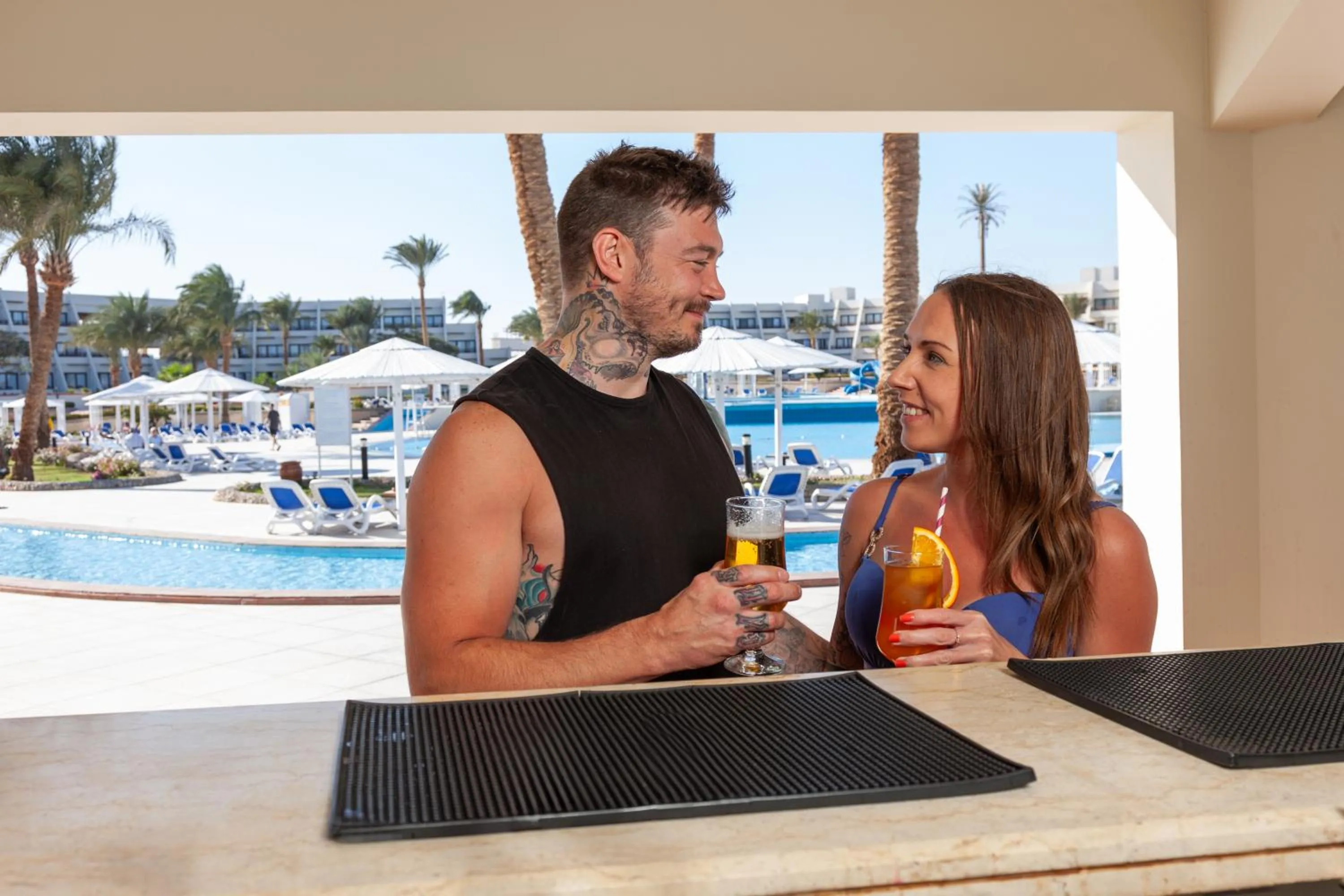 Pool view in Pharaoh Azur Resort