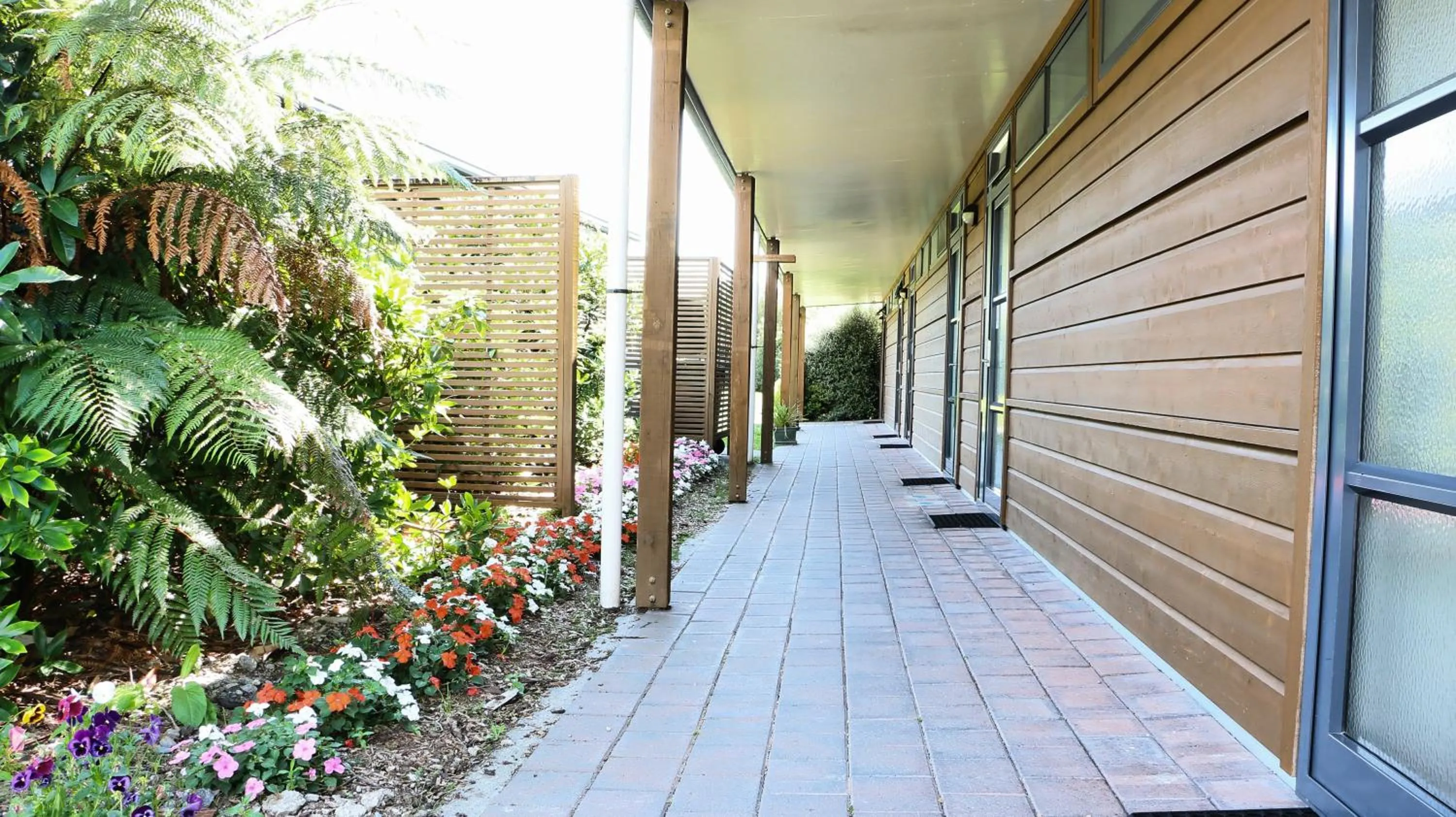 Patio in Sunset Motel