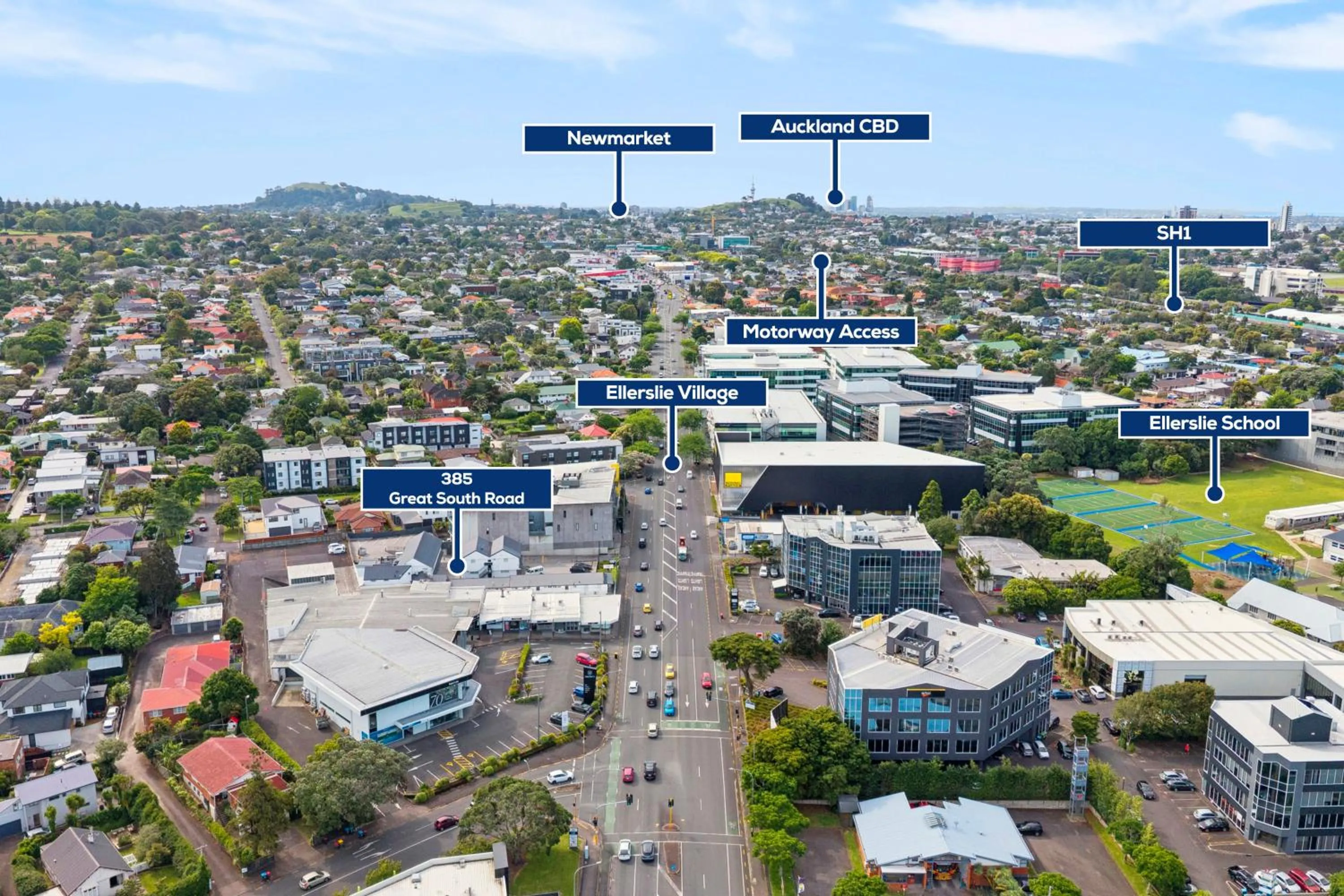 Bird's eye view in Sai Motels - Greenlane Auckland