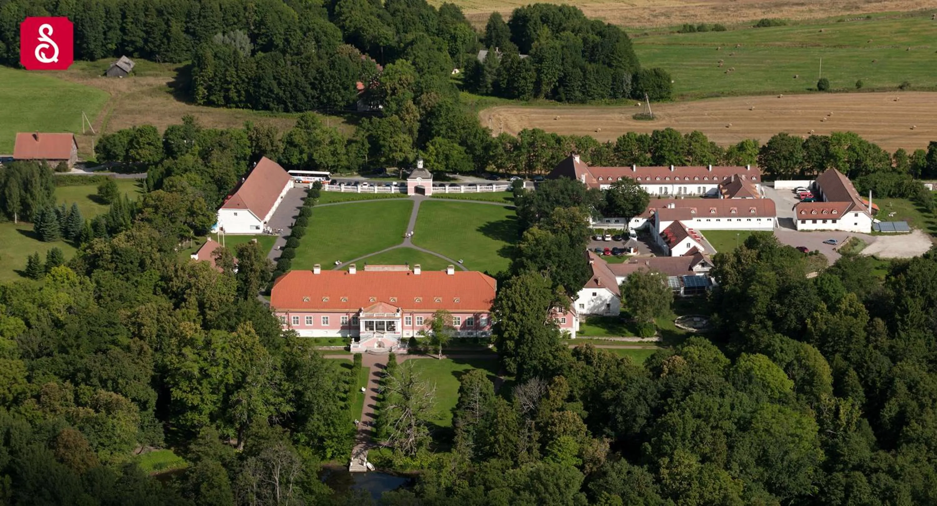 Bird's eye view in Sagadi Manor Hotel