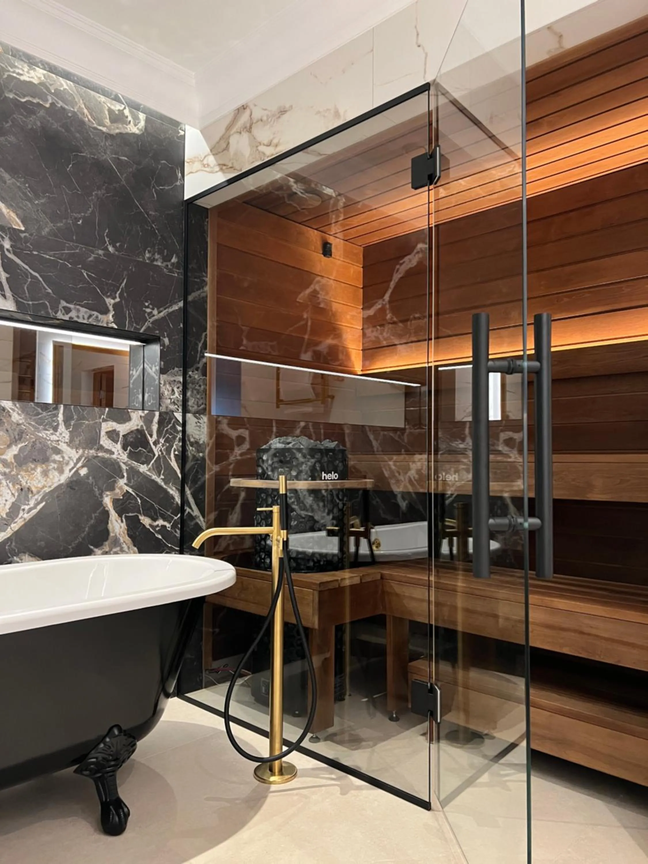 Sauna in Villa Hotel Theresa