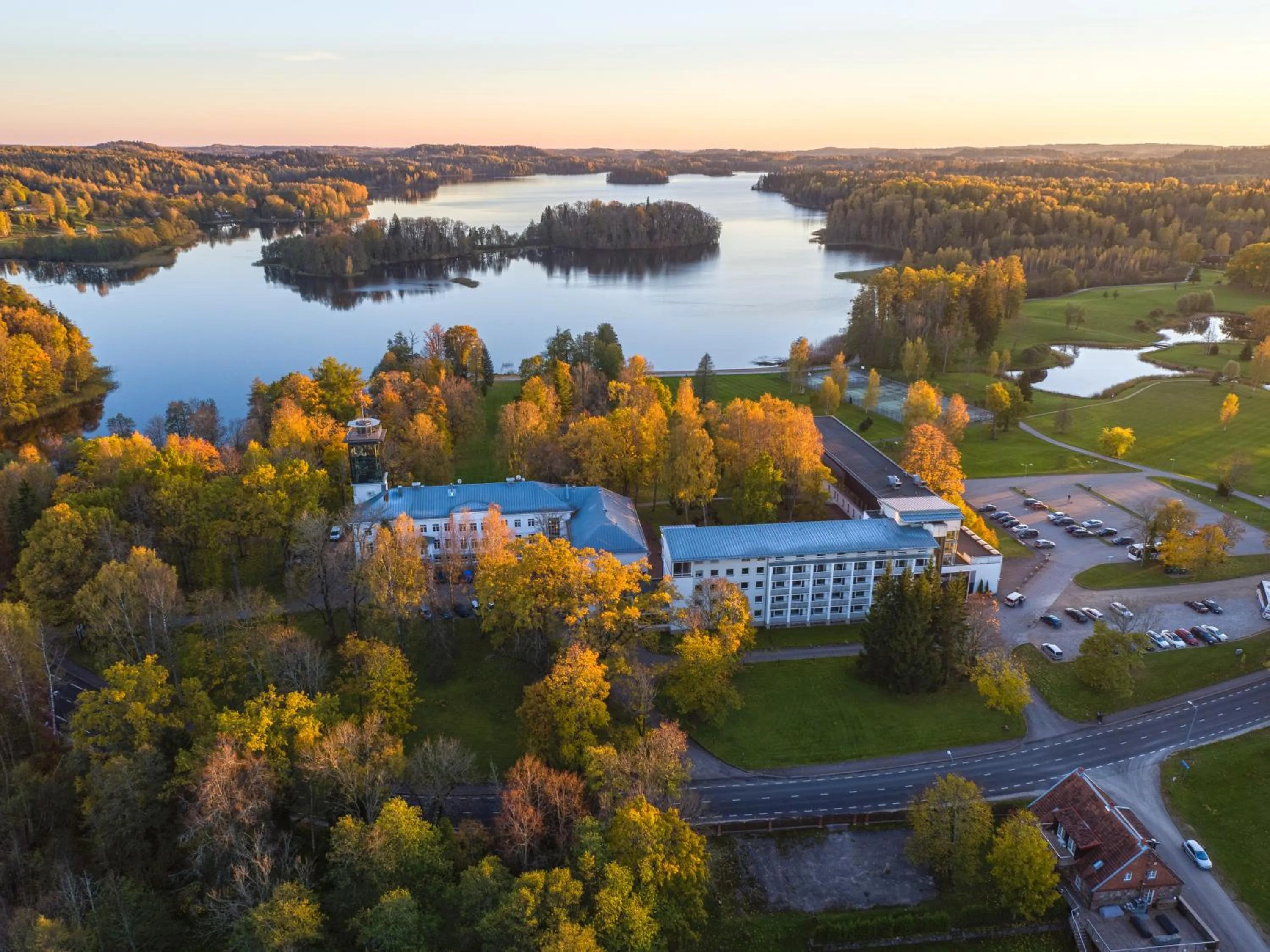Bird's eye view in Pühajärve Spa & Holiday Resort