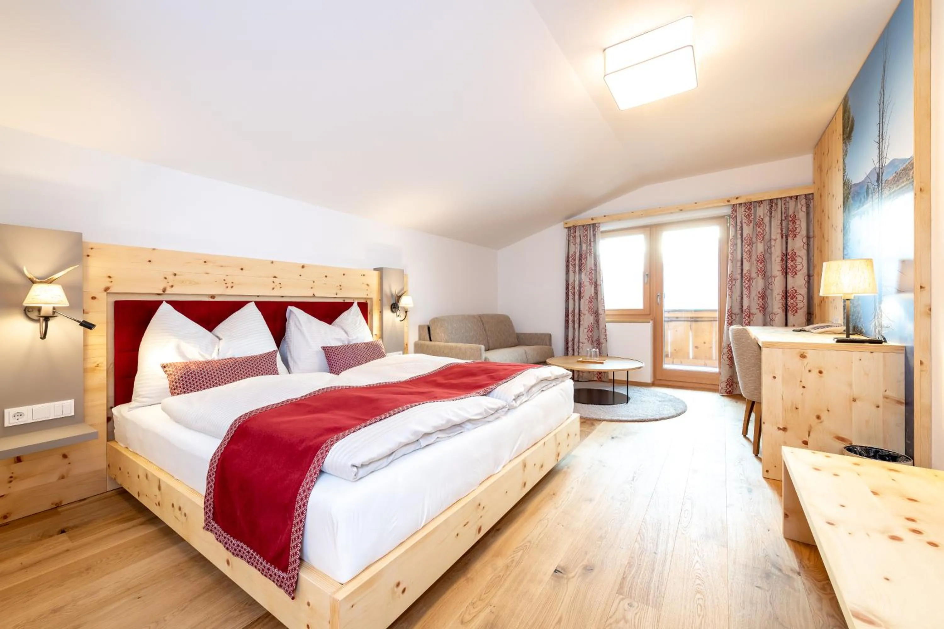 Bedroom, Bed in Hotel Schörhof